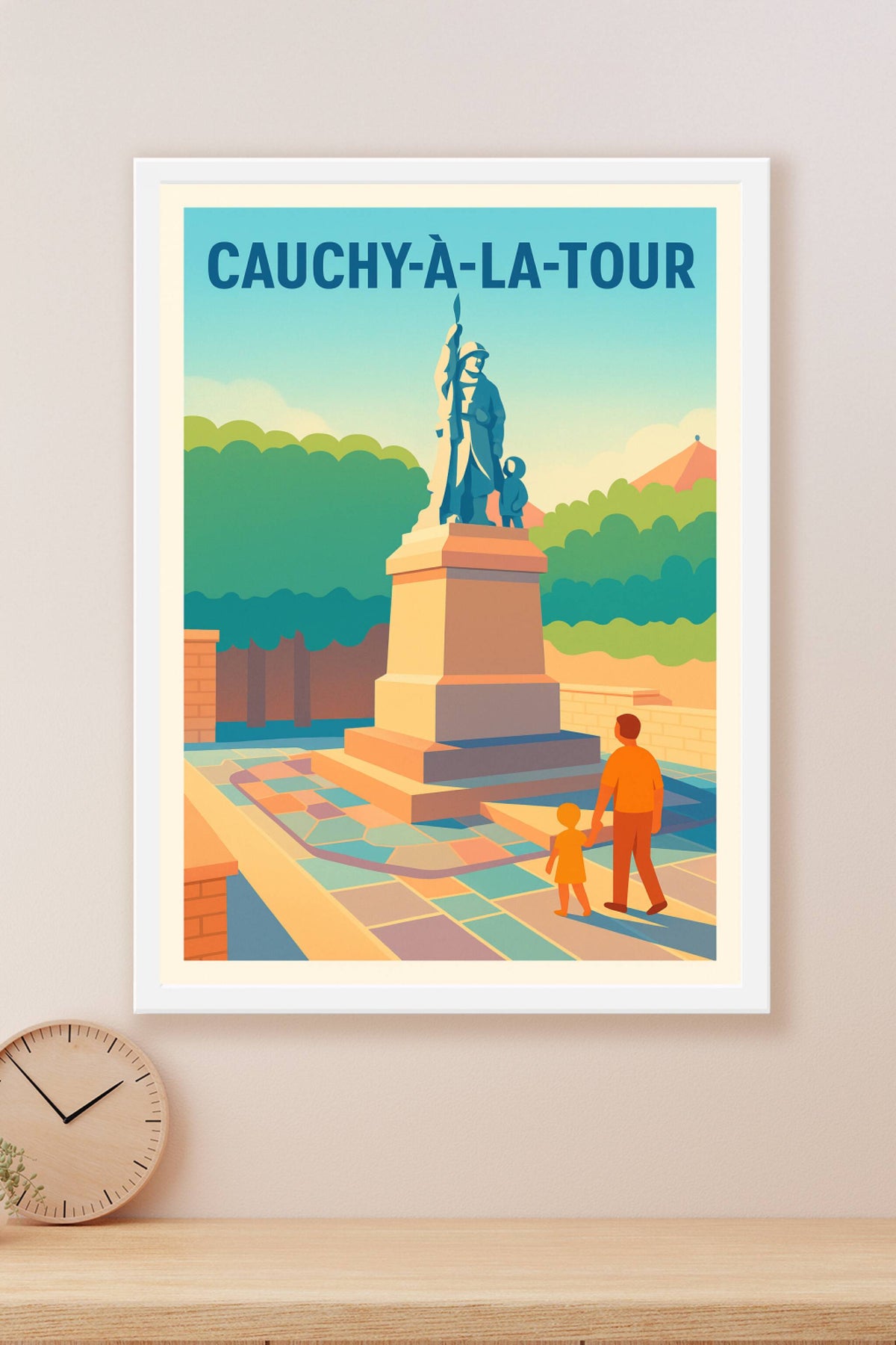 Affiche de Cauchy-à-la-Tour - Un hommage paisible au cœur de la mémoire