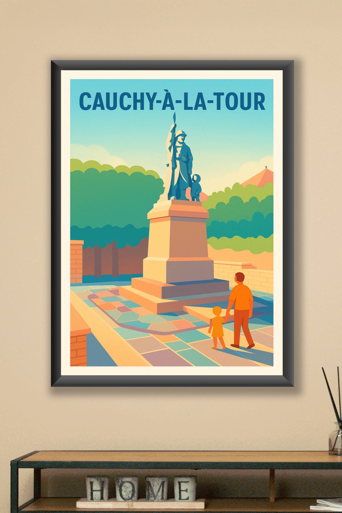 Affiche de Cauchy-à-la-Tour - Un hommage paisible au cœur de la mémoire