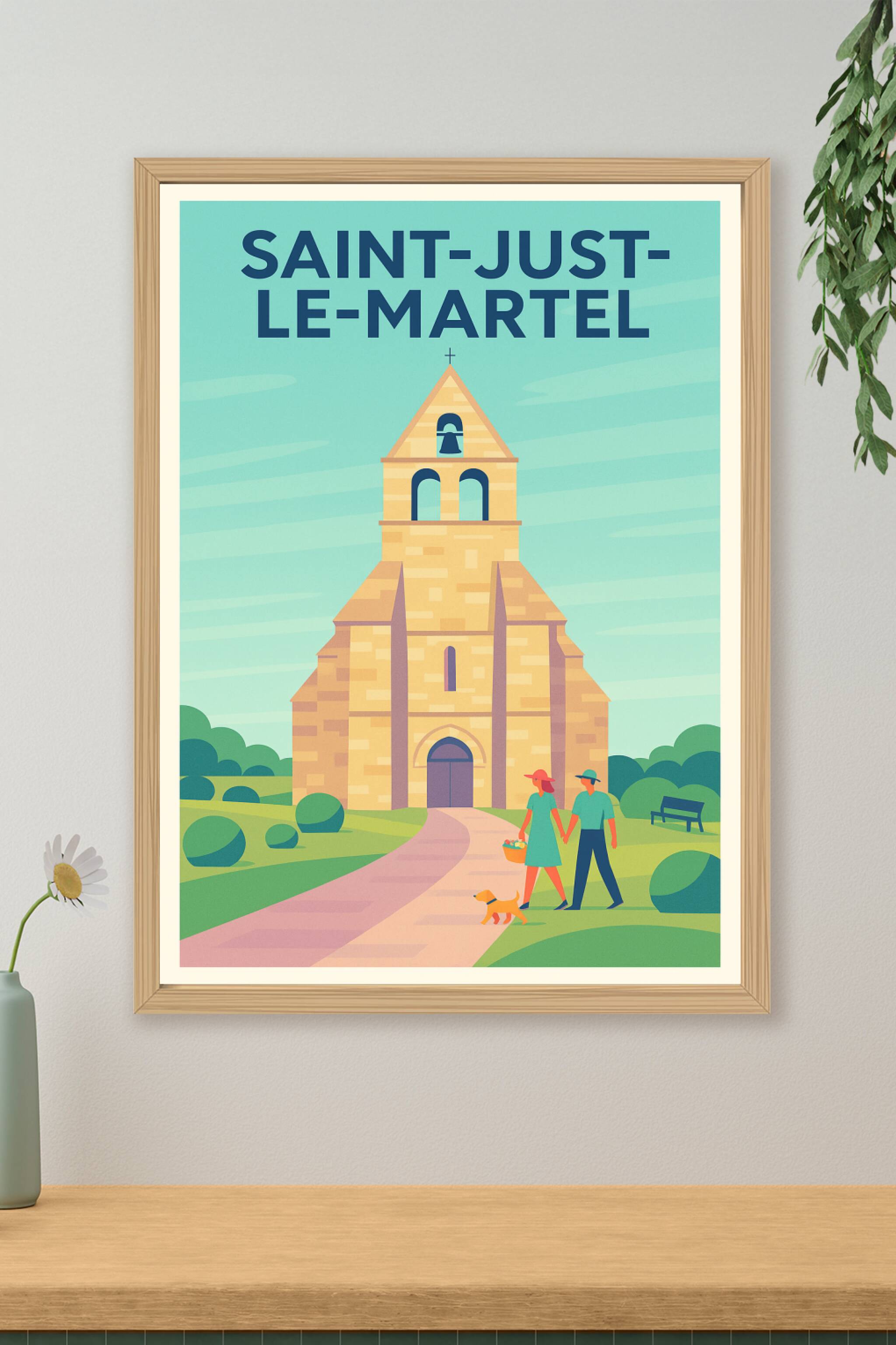 Affiche de Saint-Just-le-Martel - Charme et sérénité au cœur de la nature