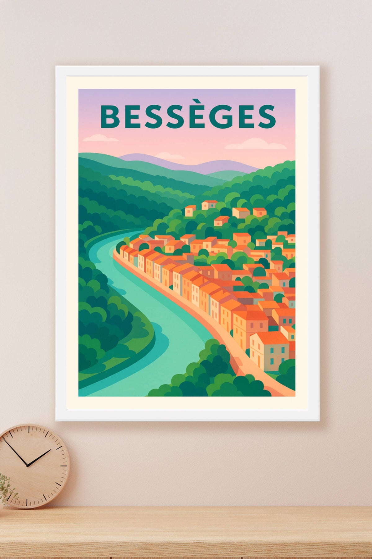 Affiche de Bessèges - Charme et sérénité au fil de la rivière