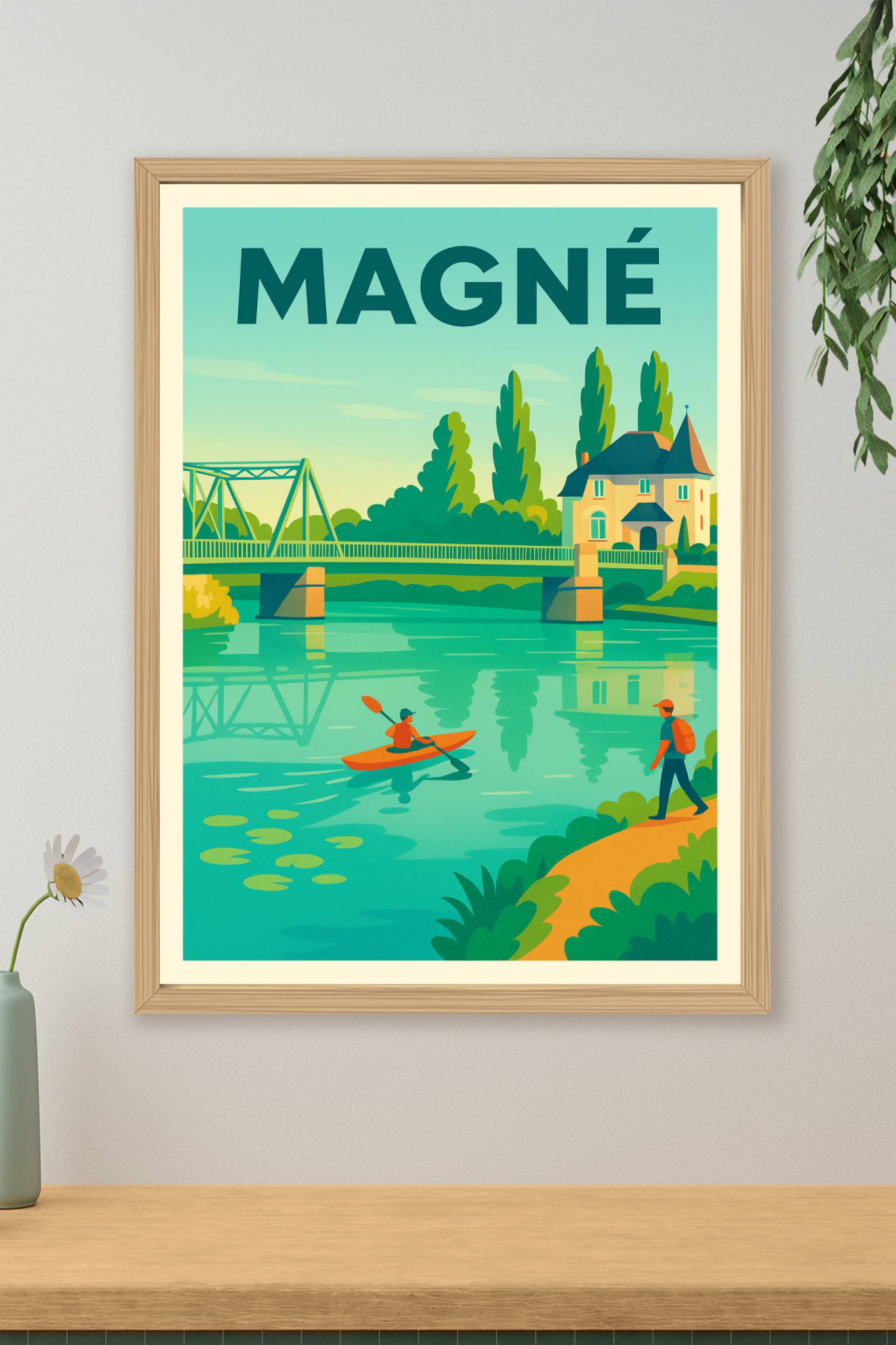 Affiche de Magné - Évasion paisible au fil de l'eau