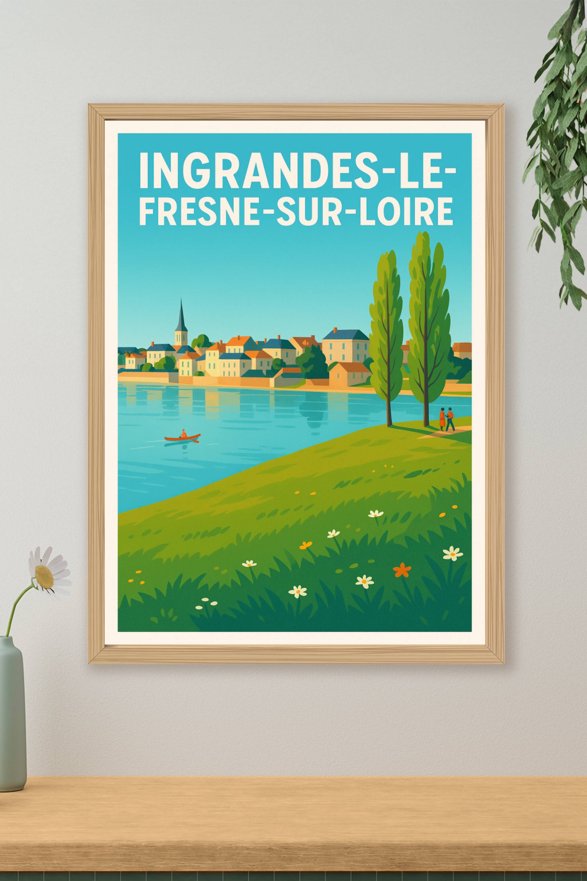 Affiche de Ingrandes-le-Fresne-sur-Loire - Charme et sérénité au bord de l'eau