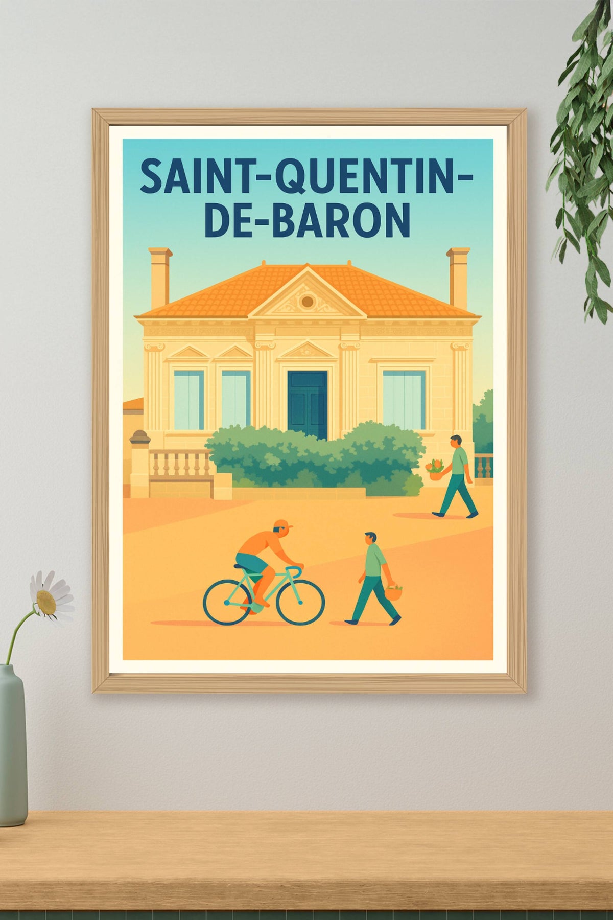 Affiche de Saint-Quentin-de-Baron - Charme et douceur de vivre