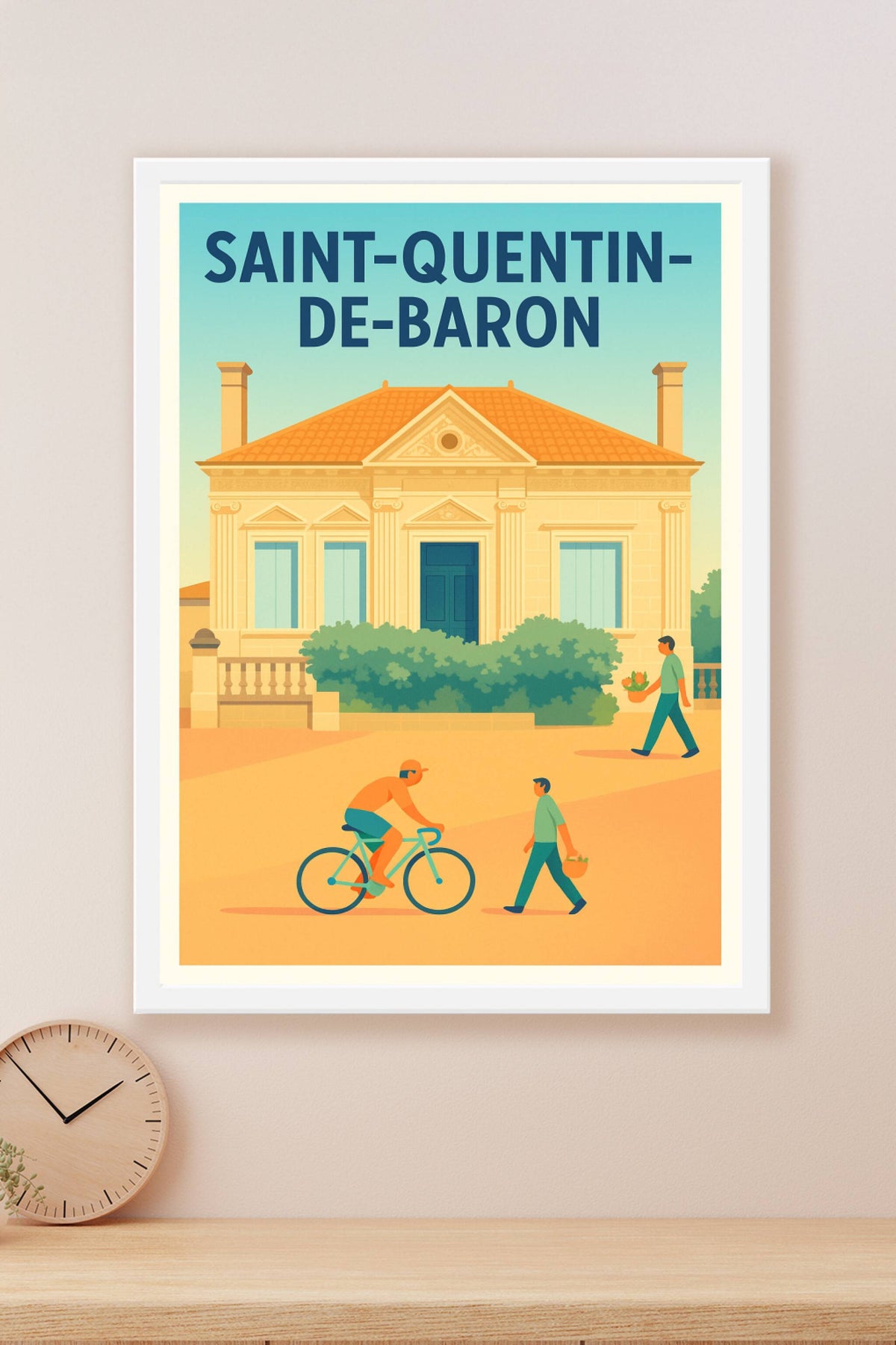 Affiche de Saint-Quentin-de-Baron - Charme et douceur de vivre