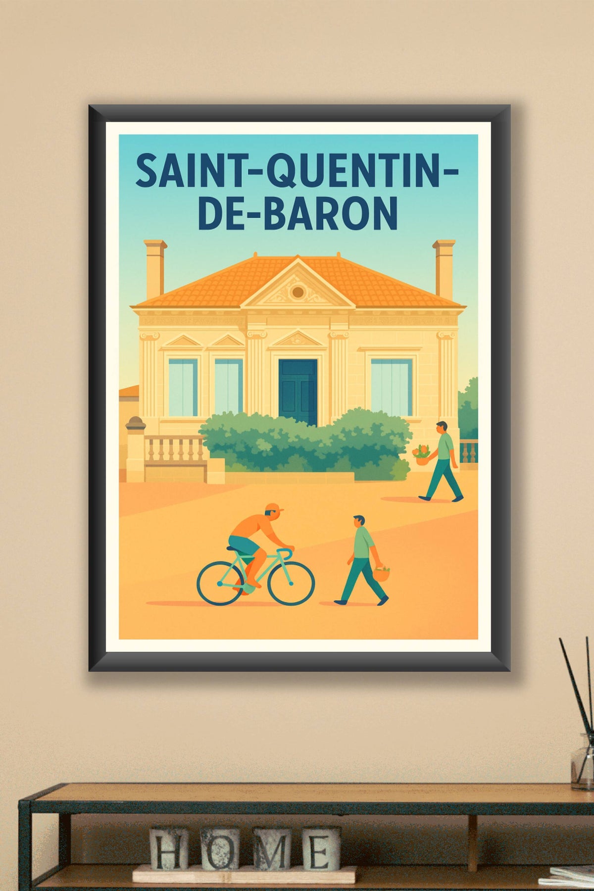 Affiche de Saint-Quentin-de-Baron - Charme et douceur de vivre