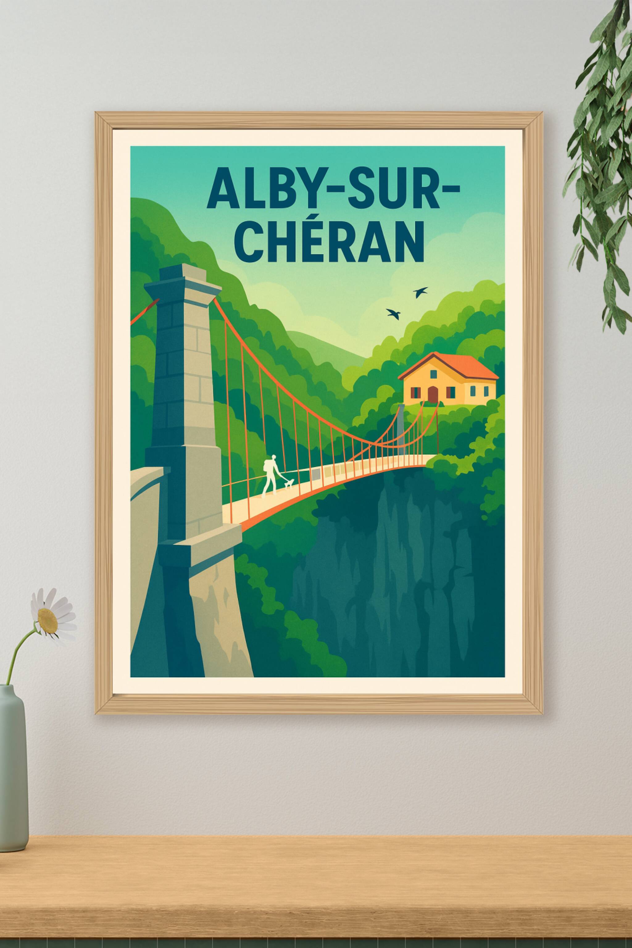 Affiche de Alby-sur-Chéran - Charme naturel et pont suspendu