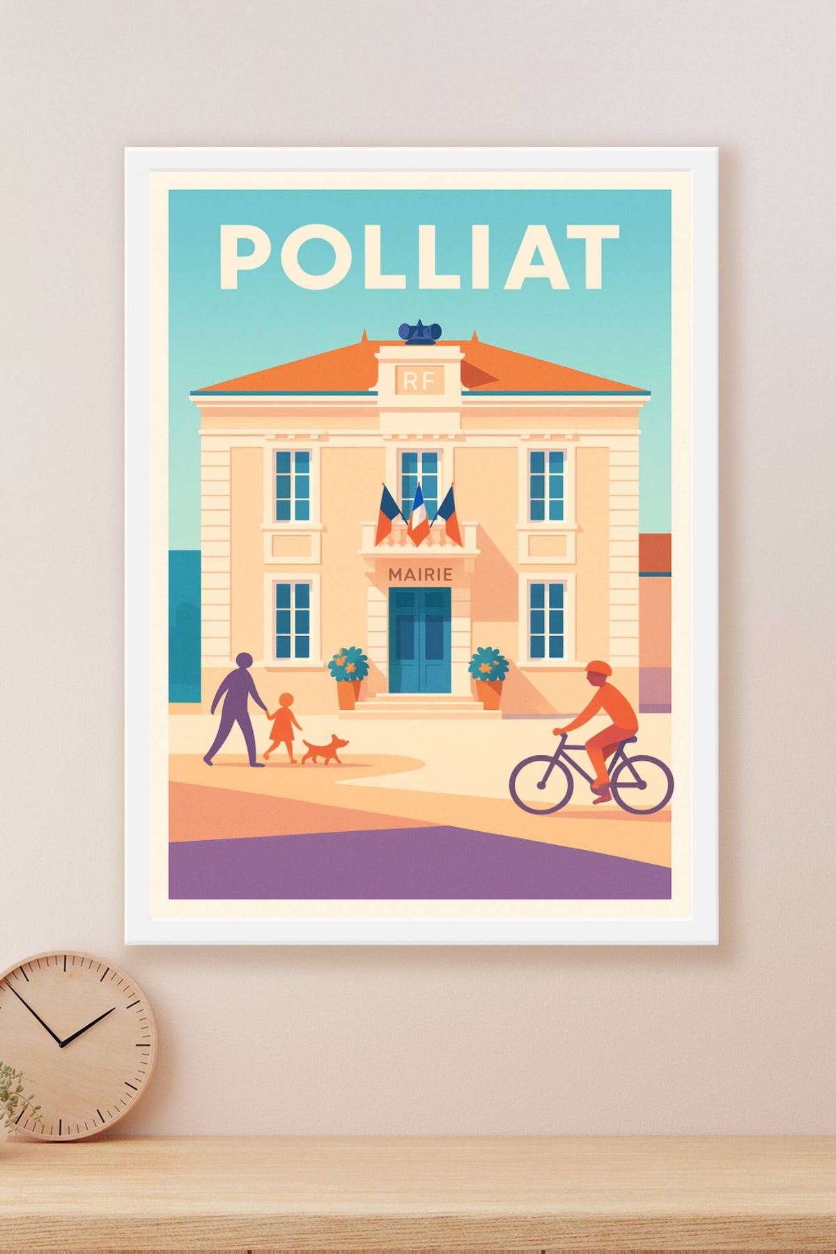 Affiche de Polliat - Charme et Sérénité au Cœur du Village
