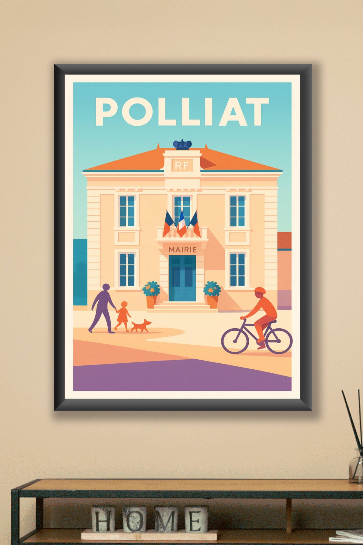 Affiche de Polliat - Charme et Sérénité au Cœur du Village