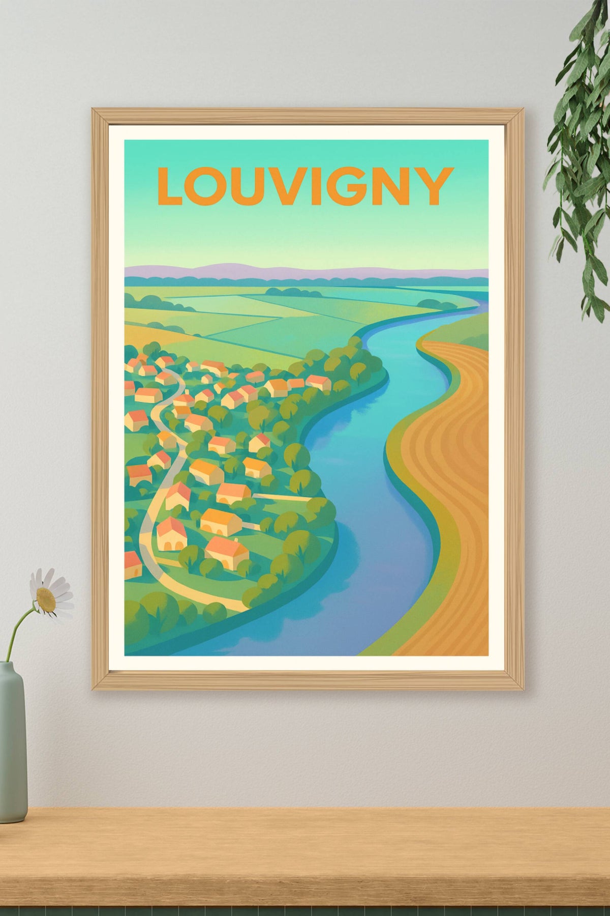 Affiche de Louvigny - Charme paisible au bord de la rivière
