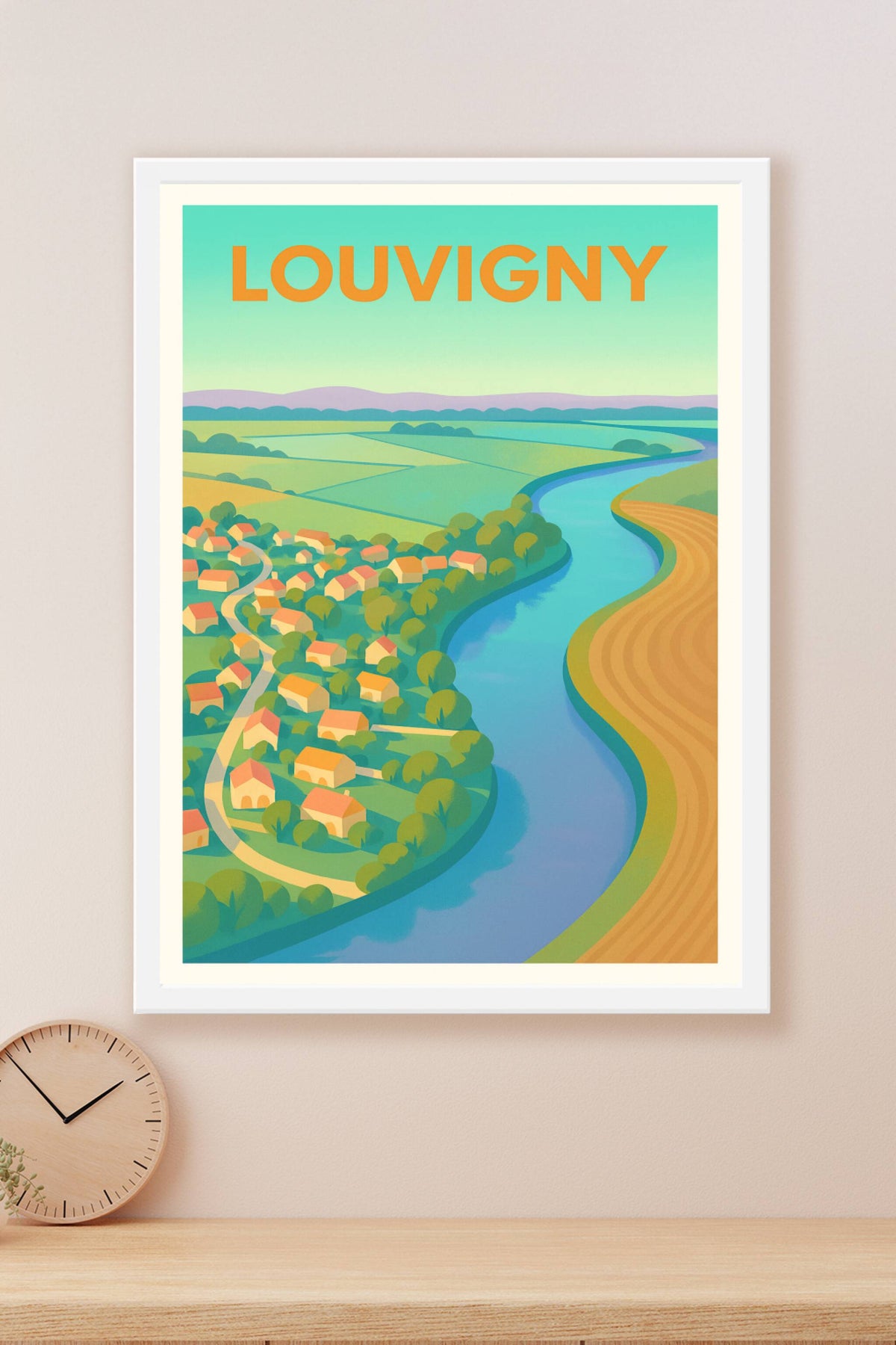 Affiche de Louvigny - Charme paisible au bord de la rivière