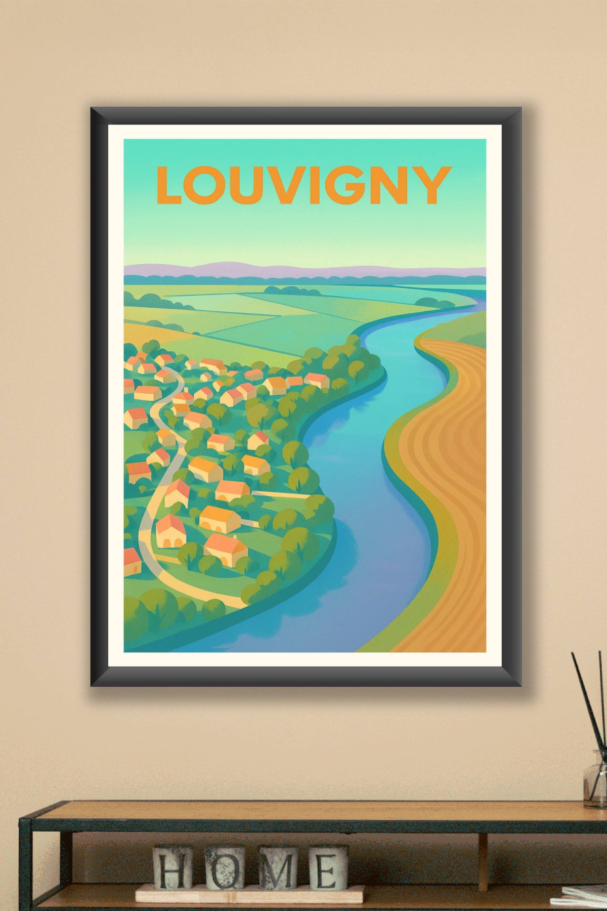 Affiche de Louvigny - Charme paisible au bord de la rivière