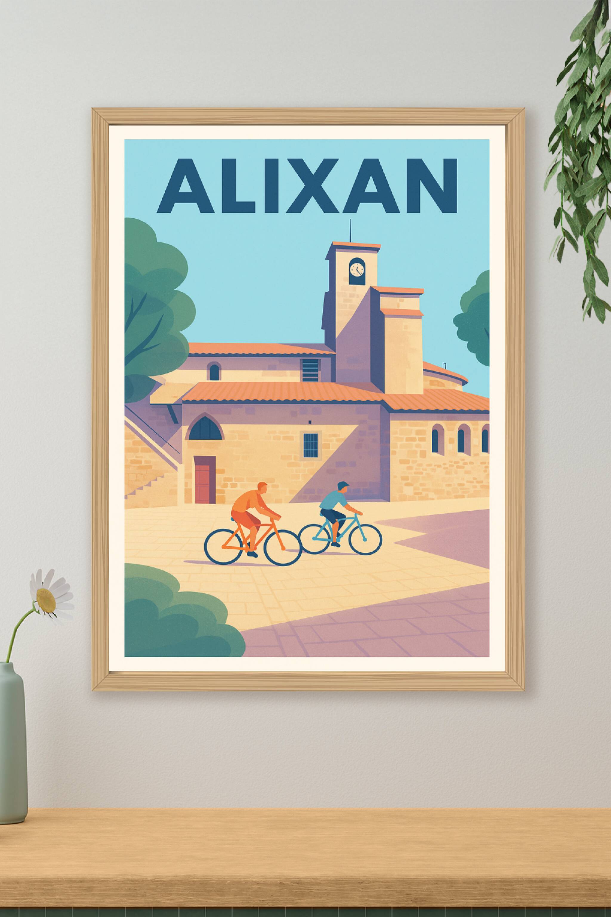 Affiche de Alixan - Flânerie à vélo au cœur du village