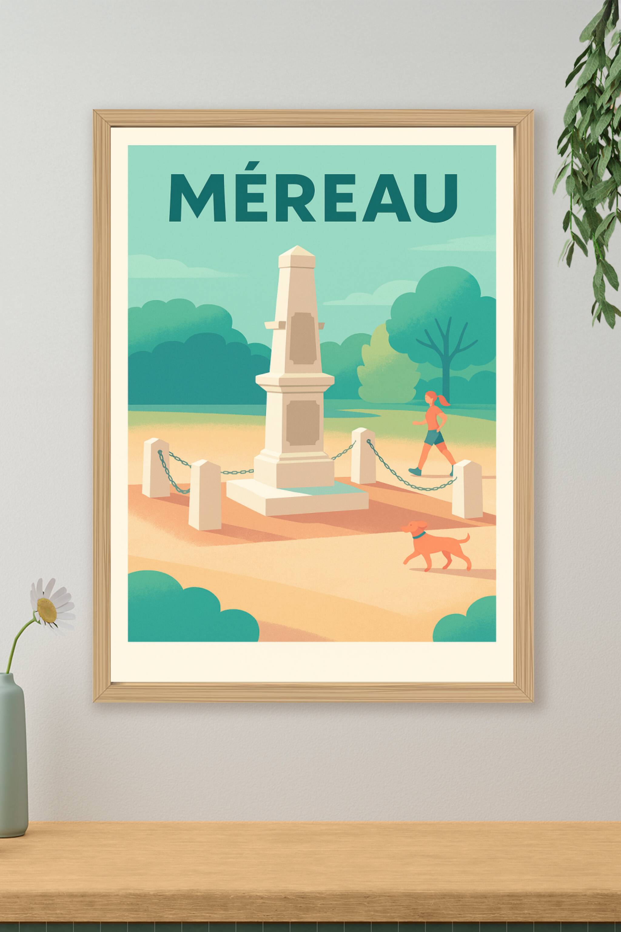 Affiche de Méreau - Charme paisible et balades sous le ciel bleu