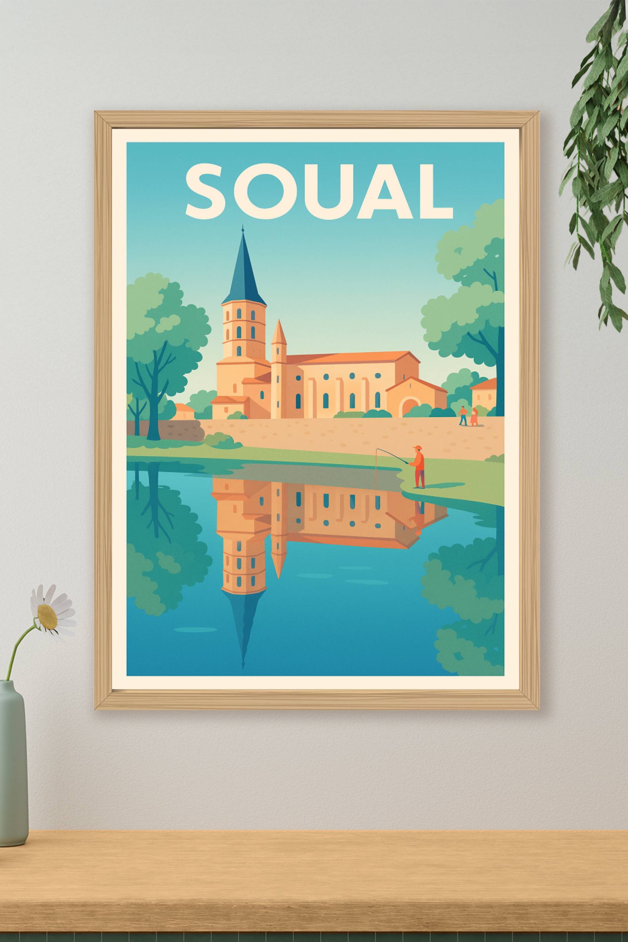 Affiche de Soual - Charme paisible au bord de l'eau