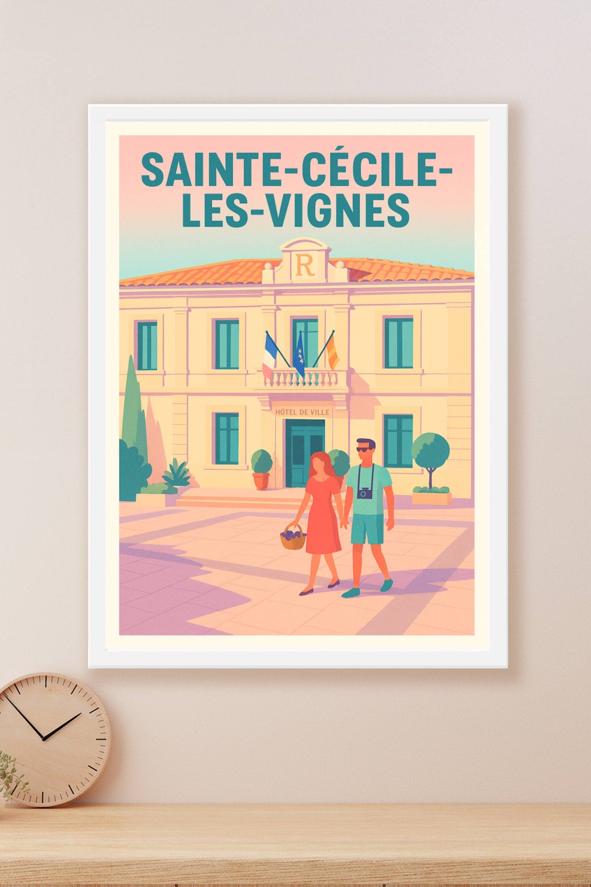 Affiche de Sainte-Cécile-les-Vignes - Charme et douceur provençale au cœur de la ville
