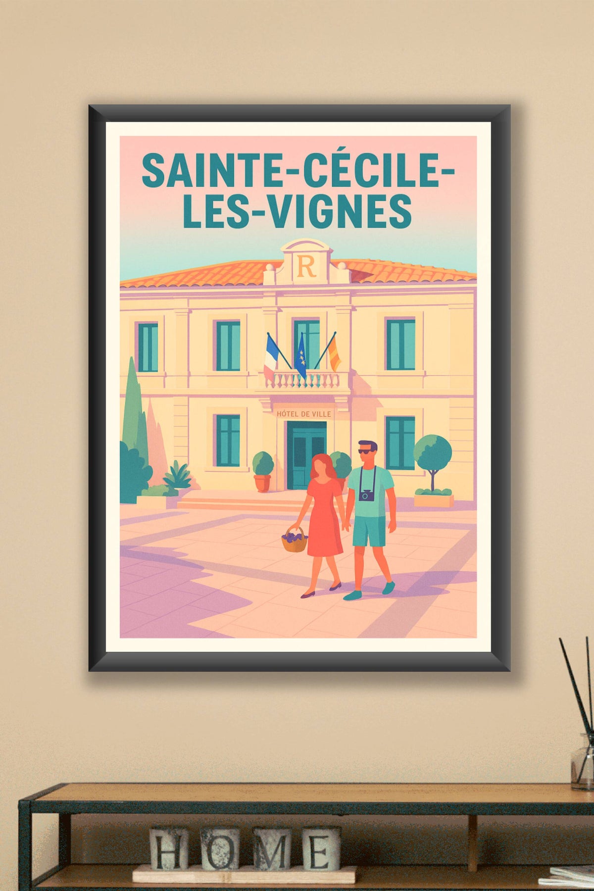 Affiche de Sainte-Cécile-les-Vignes - Charme et douceur provençale au cœur de la ville