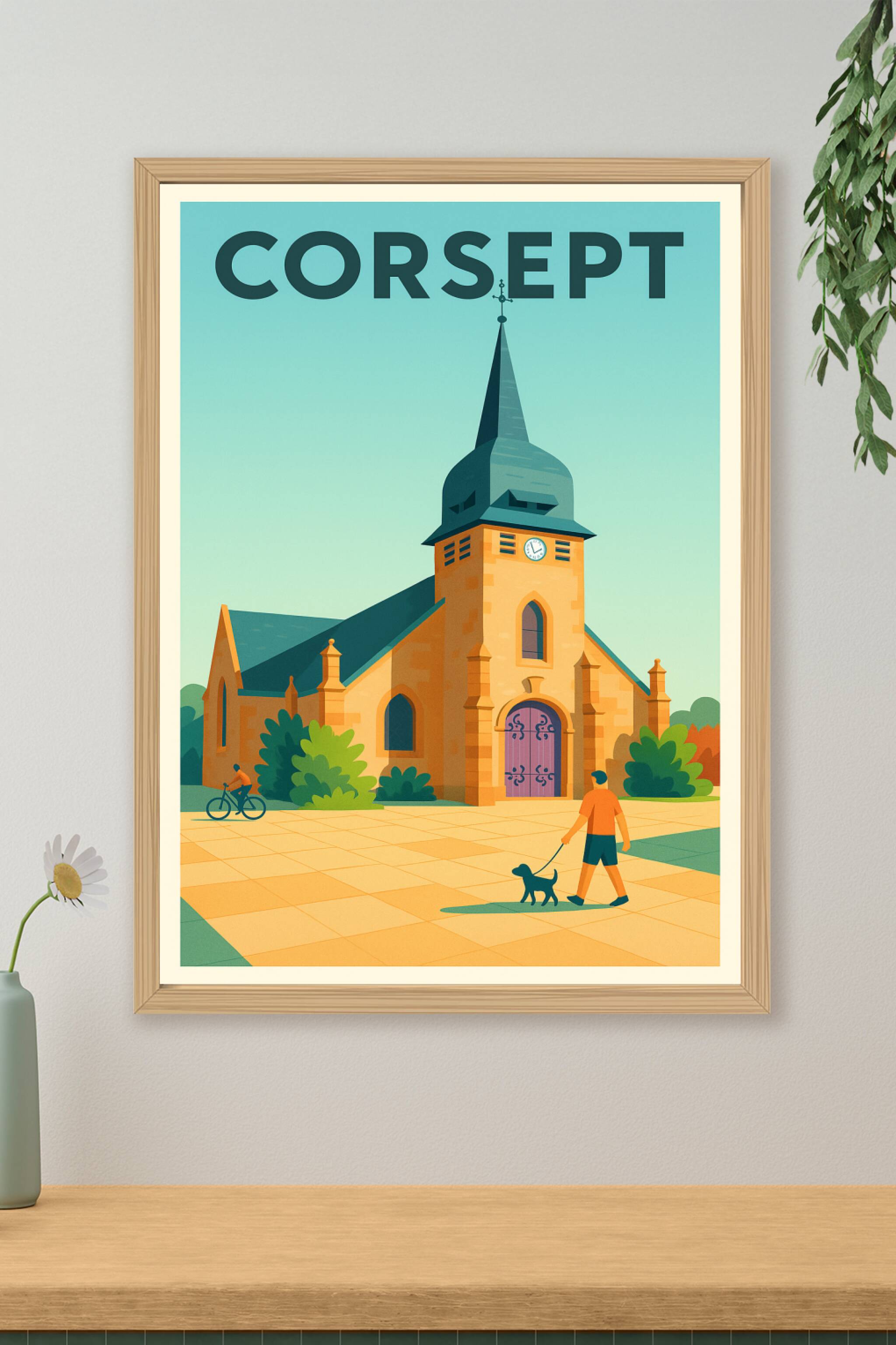 Affiche de Corsept - Charme authentique et sérénité au cœur de la ville