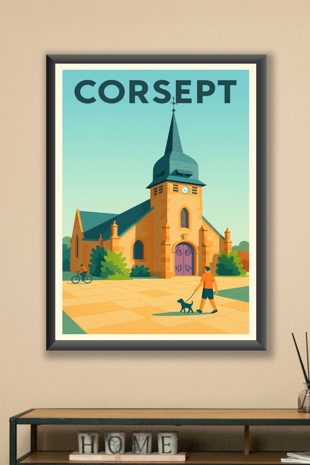 Affiche de Corsept - Charme authentique et sérénité au cœur de la ville