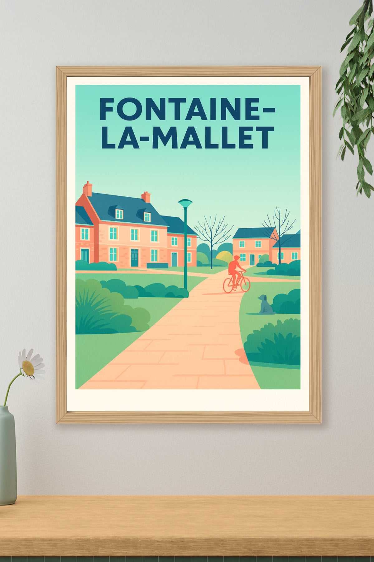Affiche de Fontaine-la-Mallet - Charme paisible et convivialité