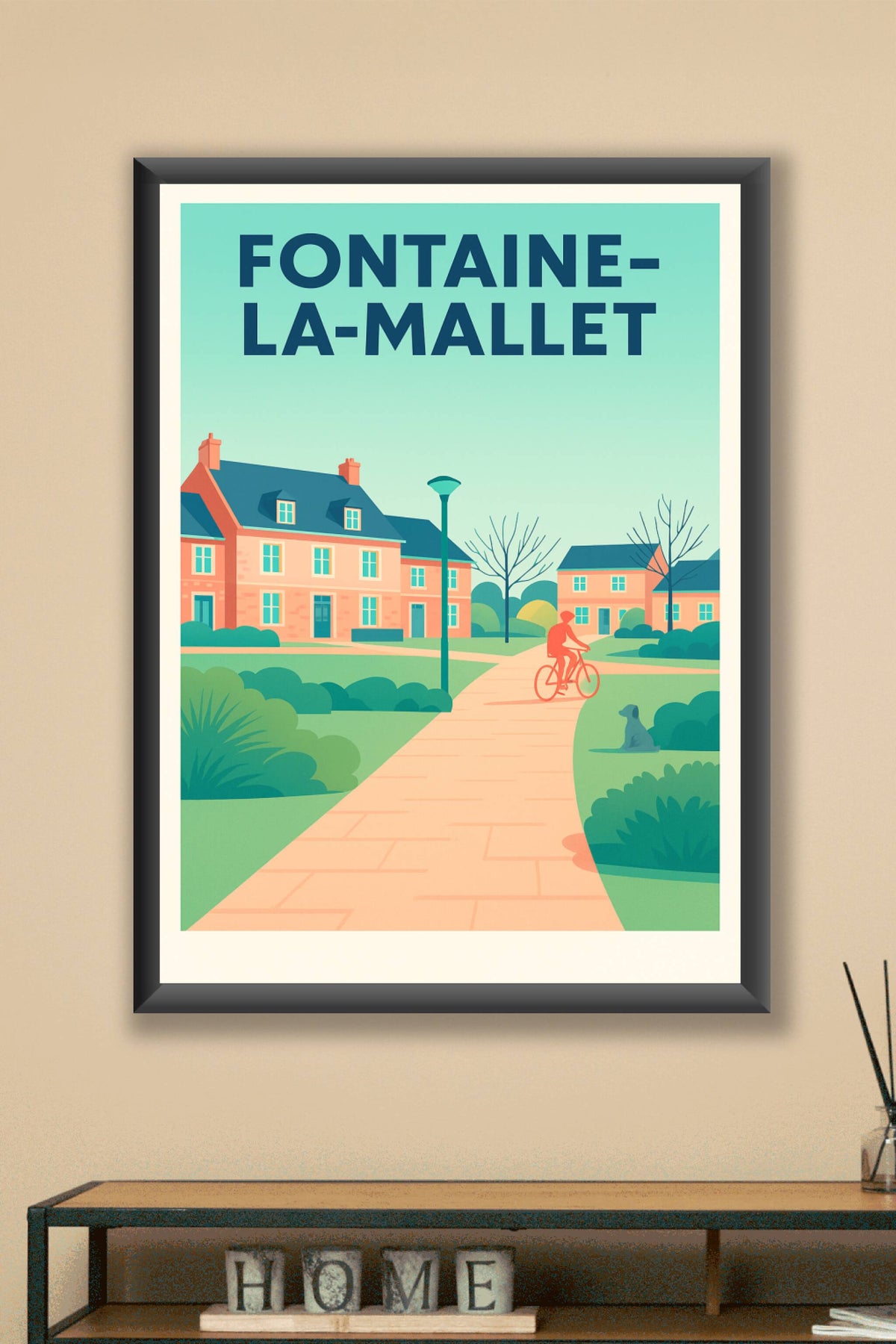 Affiche de Fontaine-la-Mallet - Charme paisible et convivialité