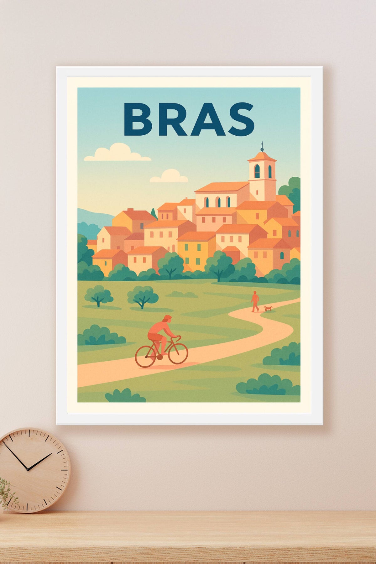 Affiche de Bras - L'élégance tranquille d'un village provençal