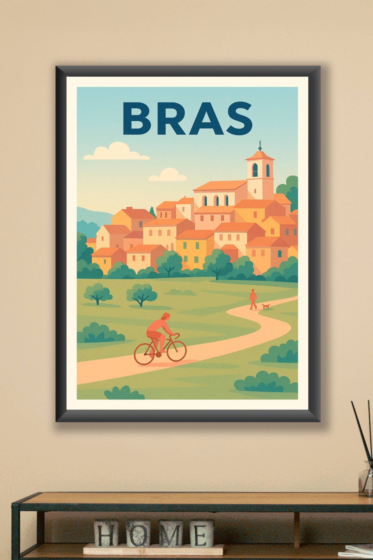 Affiche de Bras - L'élégance tranquille d'un village provençal