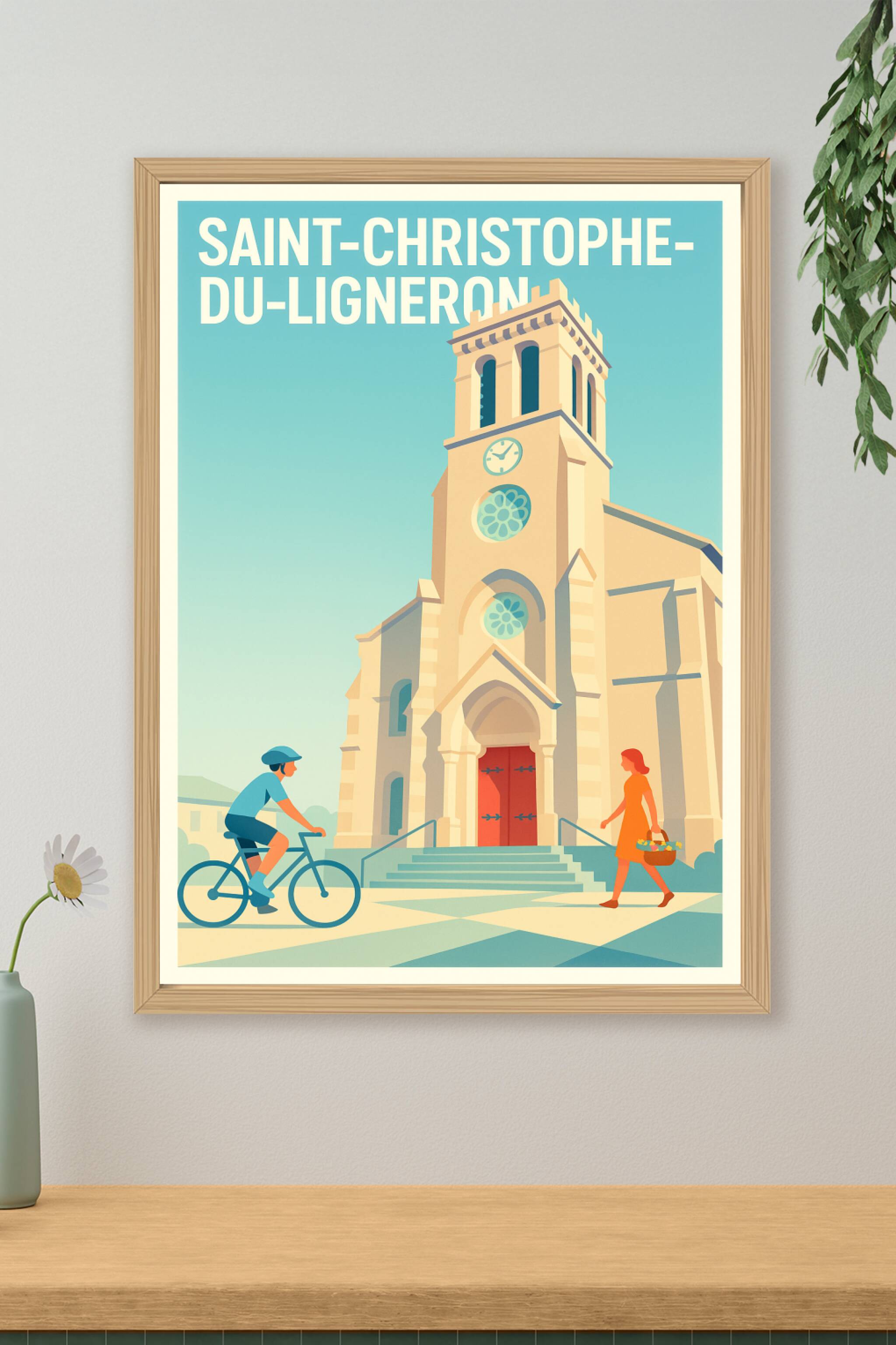 Affiche de Saint-Christophe-du-Ligneron - Charme et sérénité au cœur du village