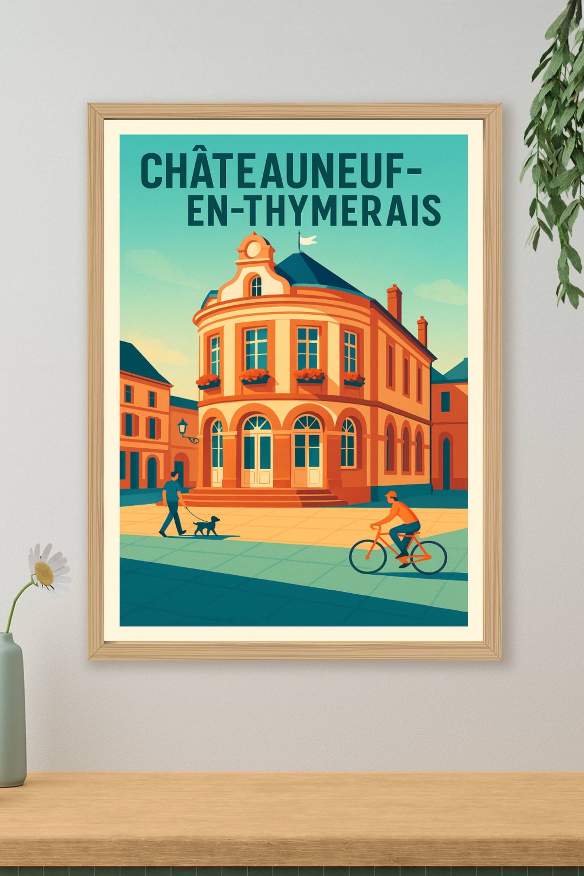 Affiche de Châteauneuf-en-Thymerais - Charme et vie locale au cœur de la ville