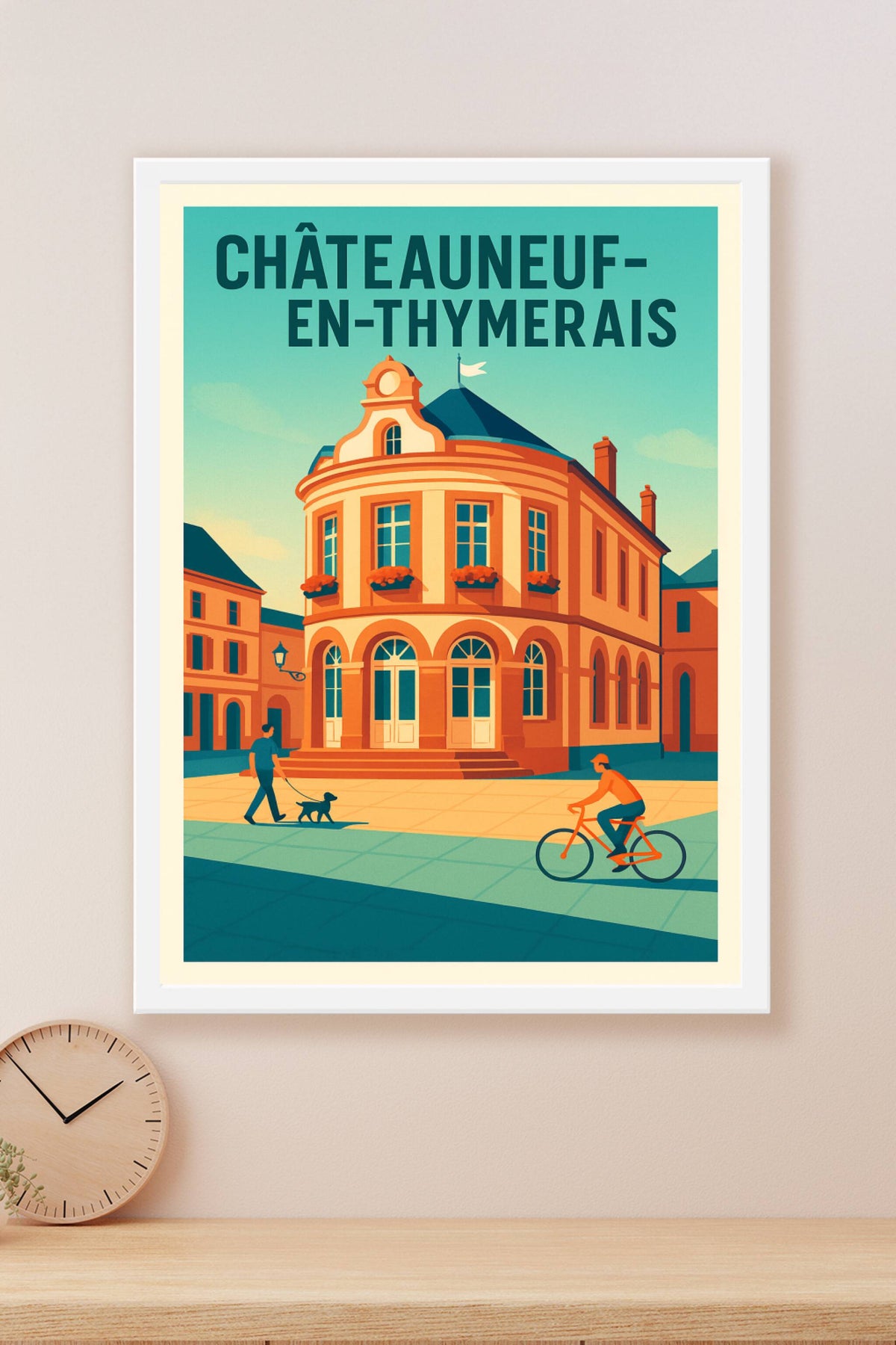 Affiche de Châteauneuf-en-Thymerais - Charme et vie locale au cœur de la ville