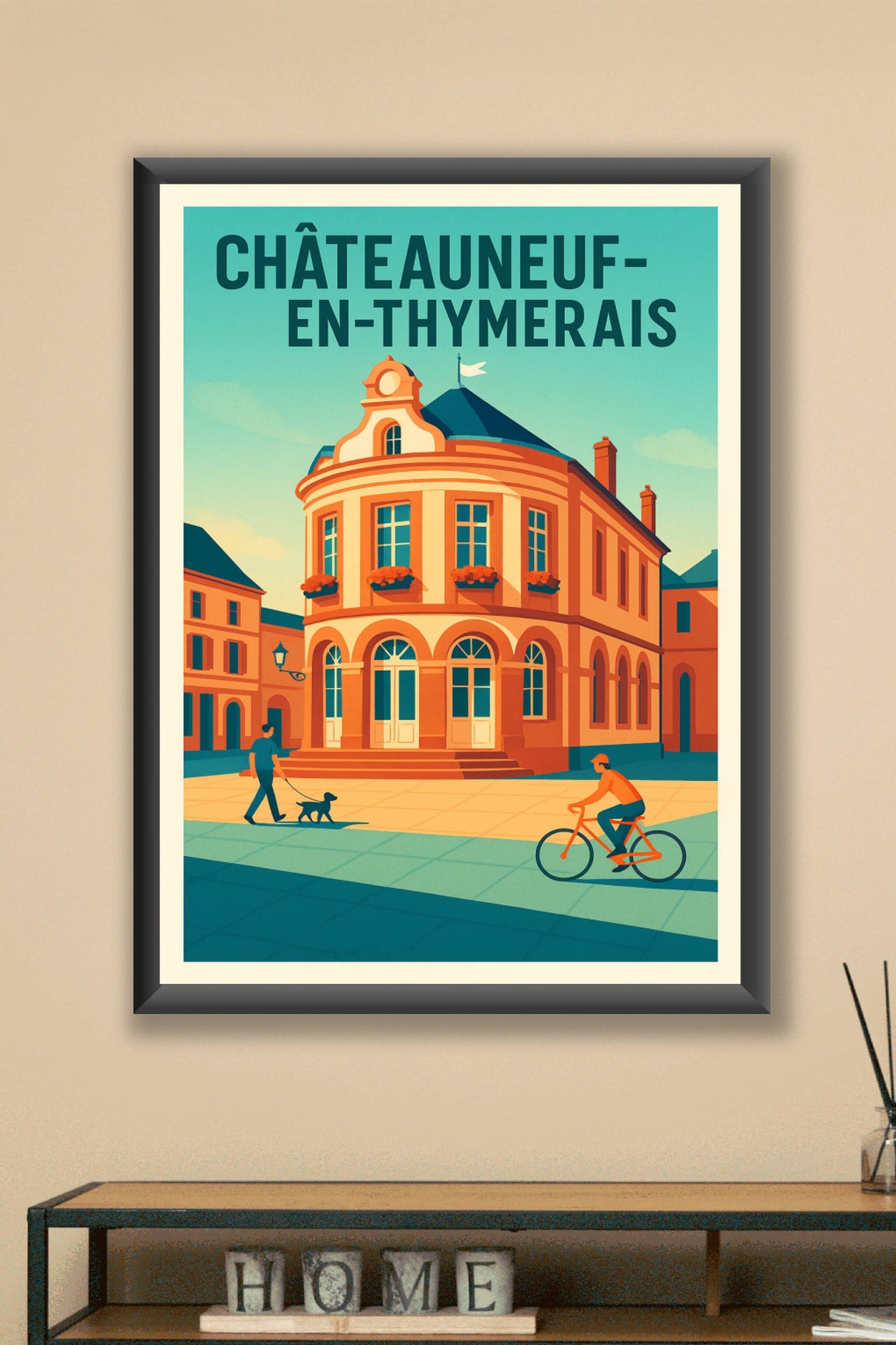 Affiche de Châteauneuf-en-Thymerais - Charme et vie locale au cœur de la ville