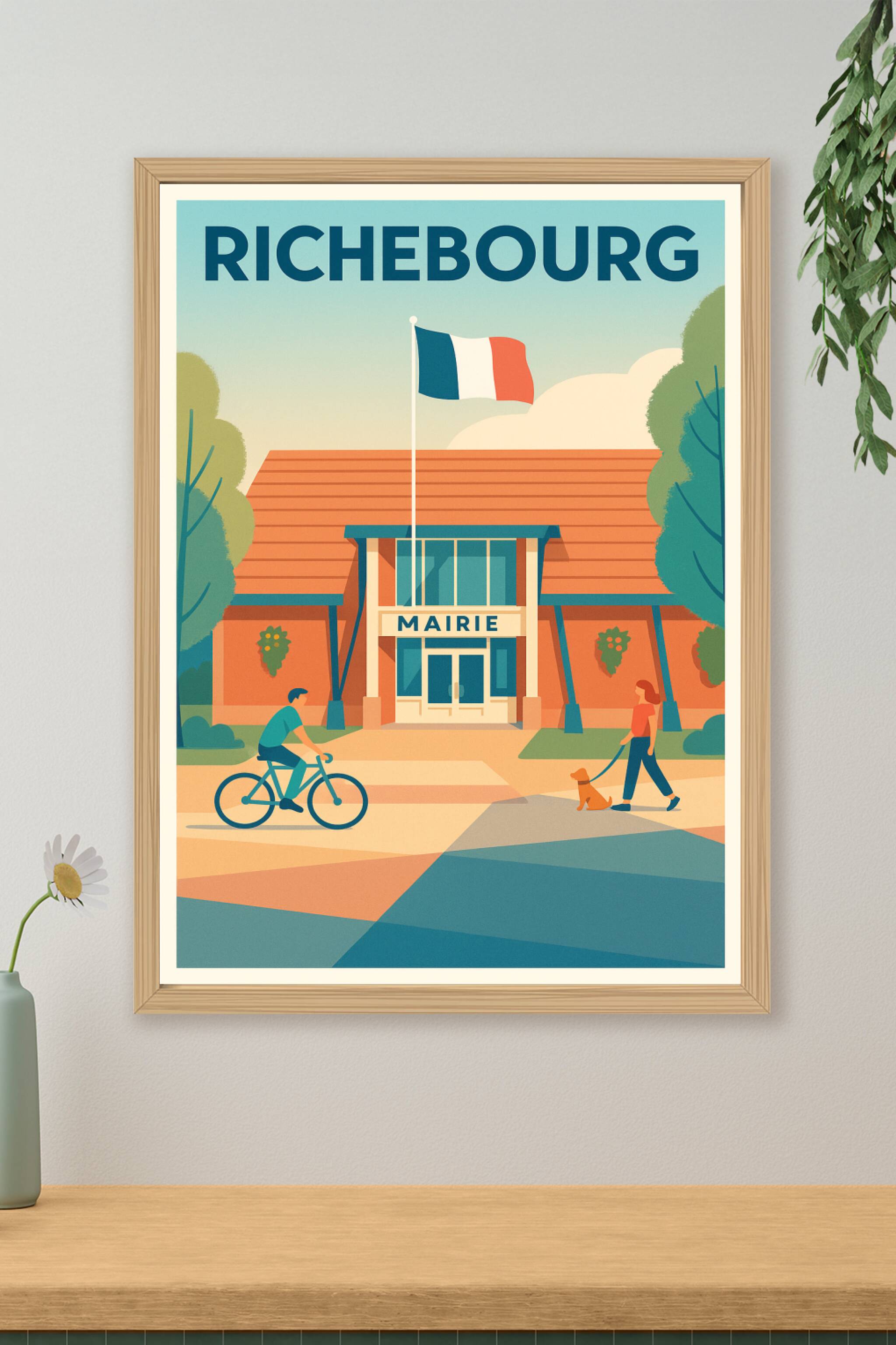 Affiche de Richebourg - Un coin de vie paisible au cœur du village