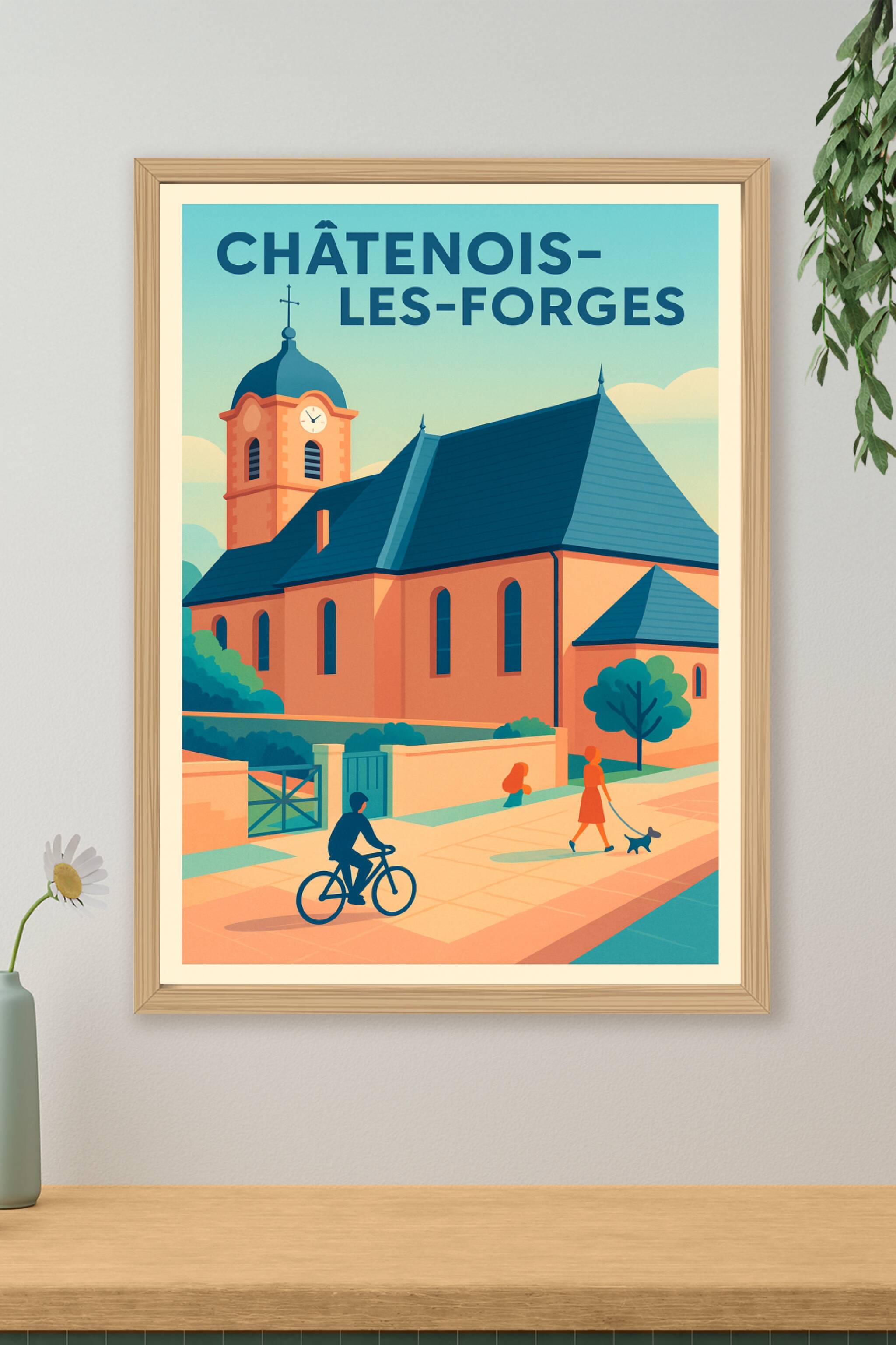 Affiche de Châtenois-les-Forges - Charme et douceur de vie en Lorraine