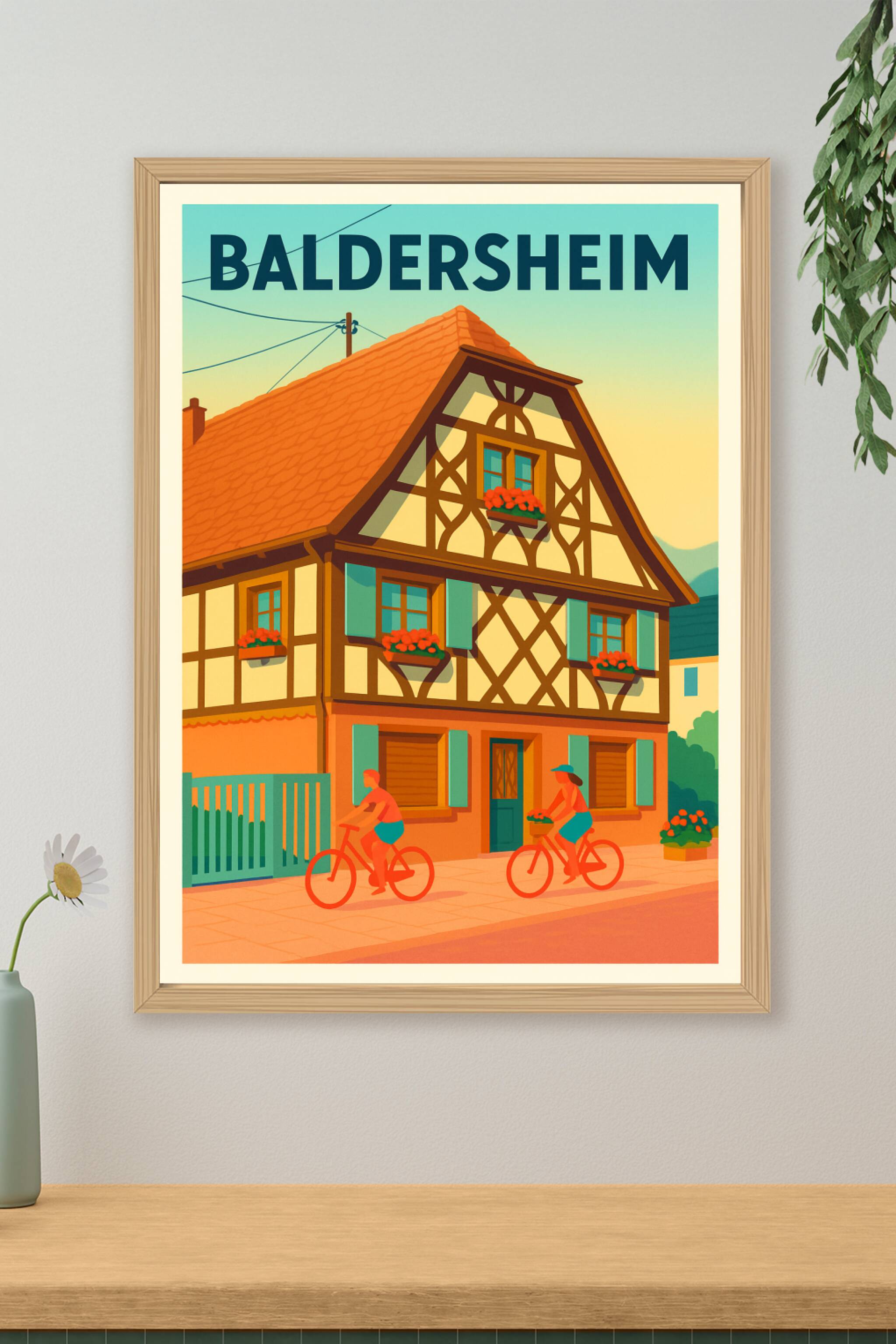 Affiche de Baldersheim - Charme traditionnel au fil des rues
