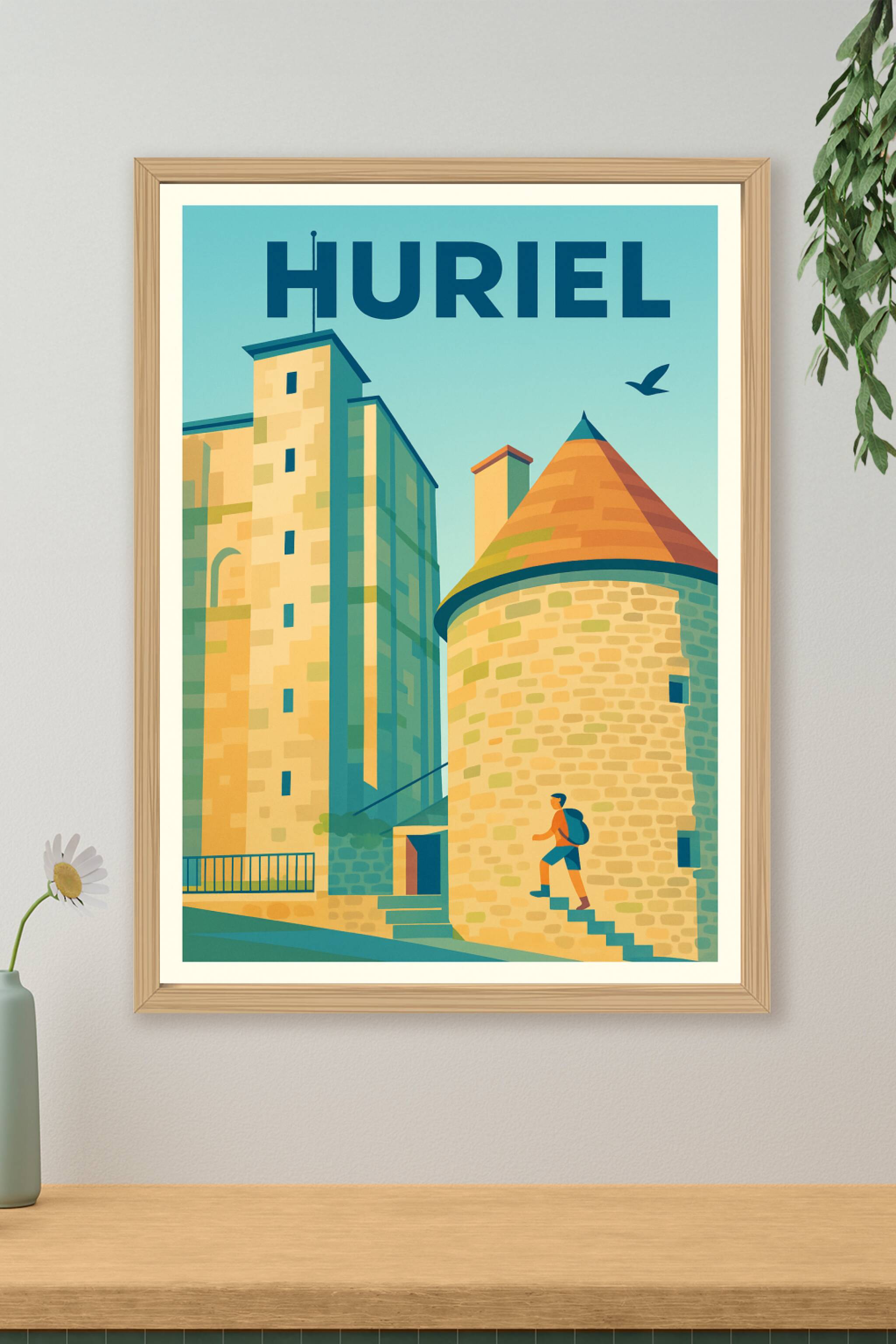 Affiche de Huriel - Escapade au cœur du patrimoine médiéval