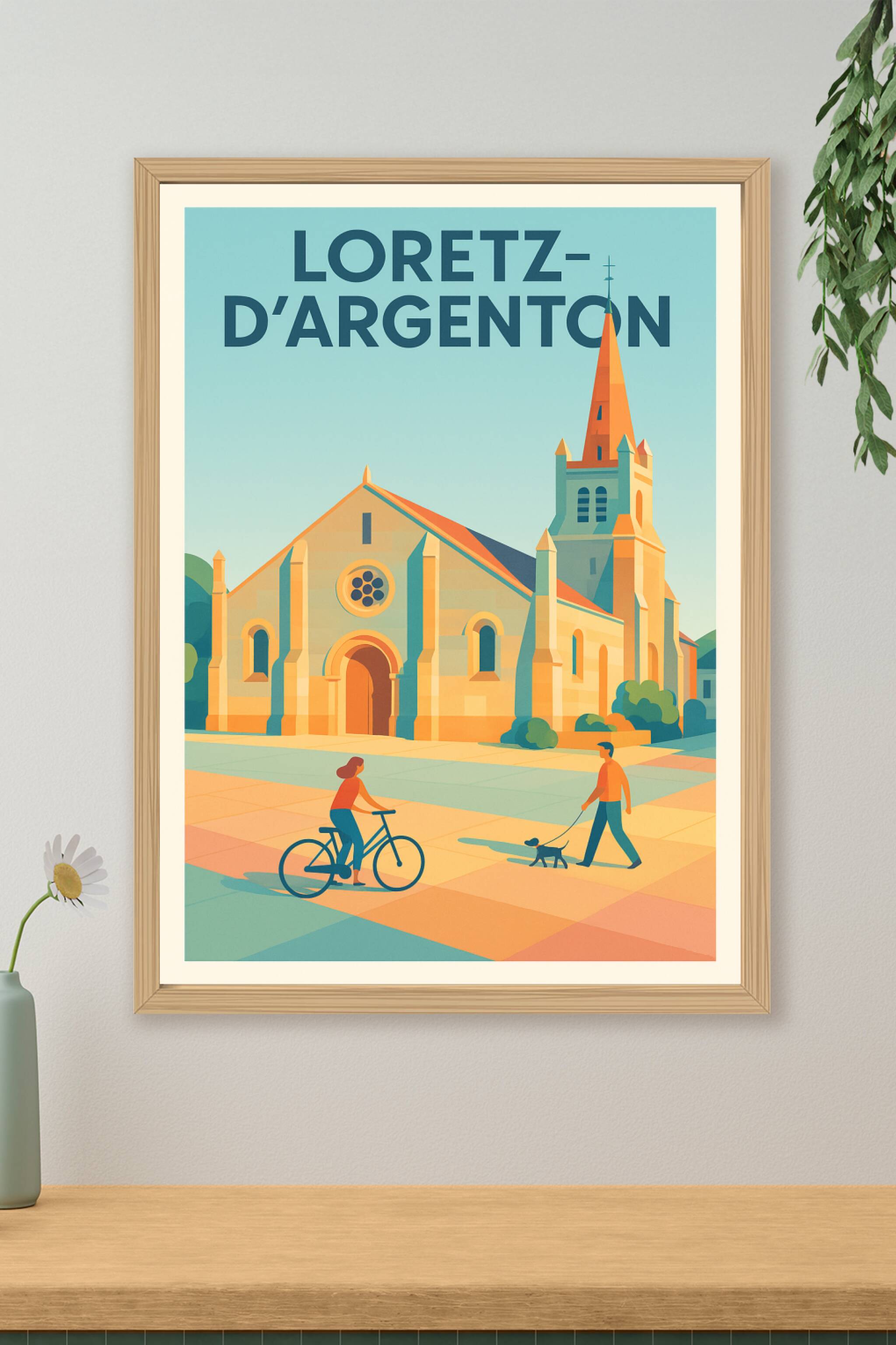 Affiche de Loretz-d'Argenton - Tranquillité et charme au cœur du village