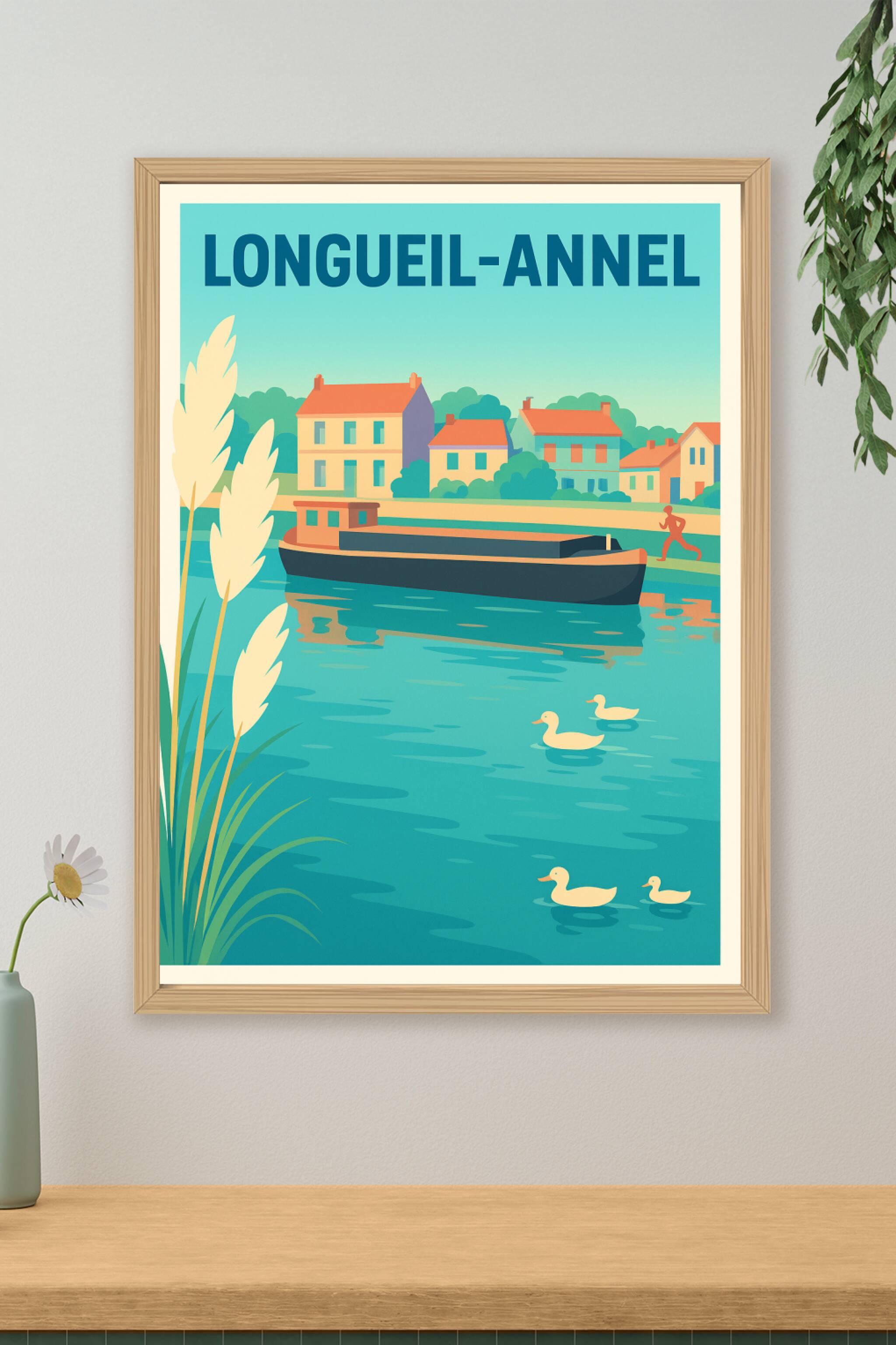 Affiche de Longueil-Annel - Tranquillité au bord de l'eau