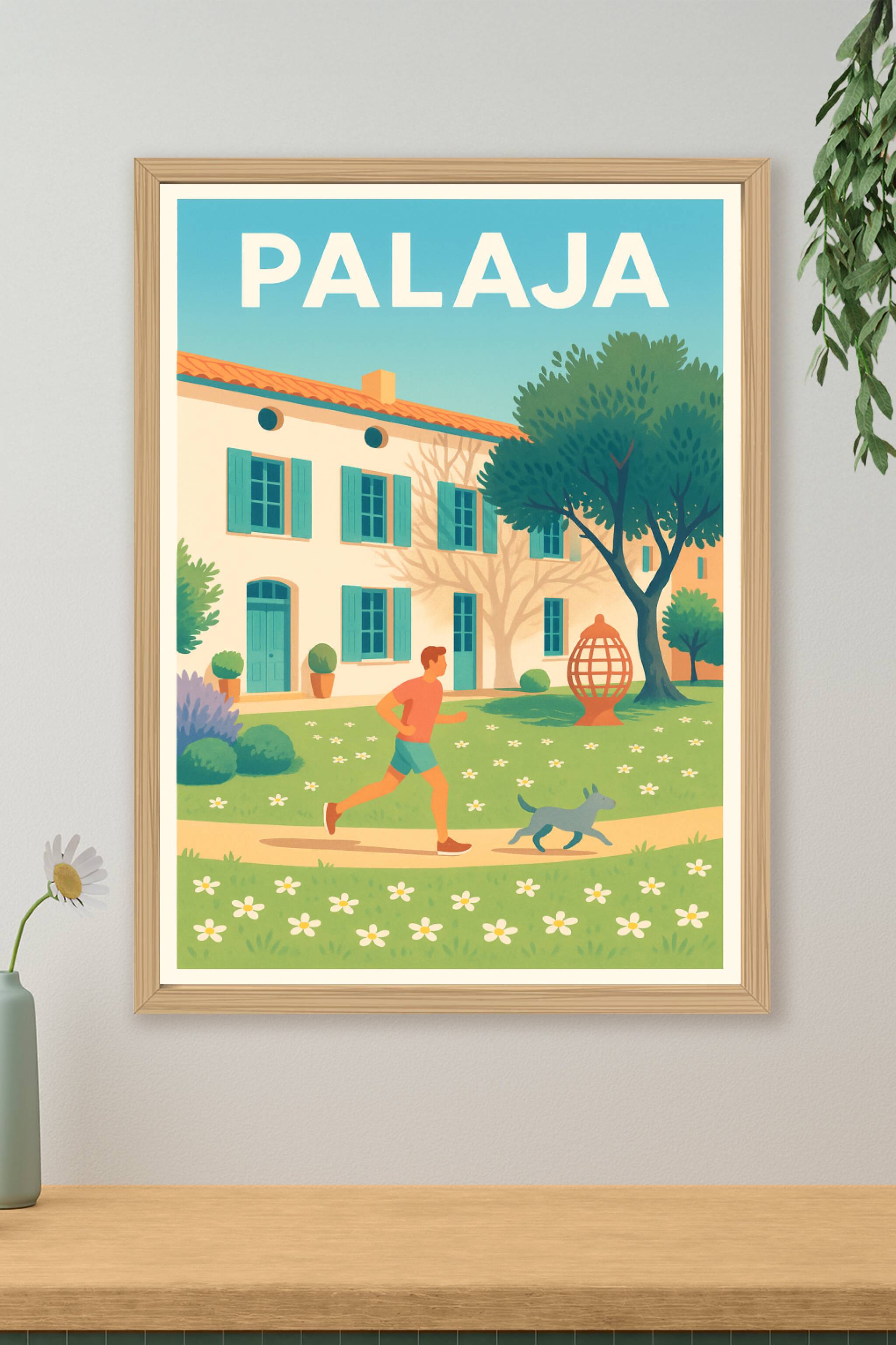 Affiche de Palaja - Promenade ensoleillée au cœur du village