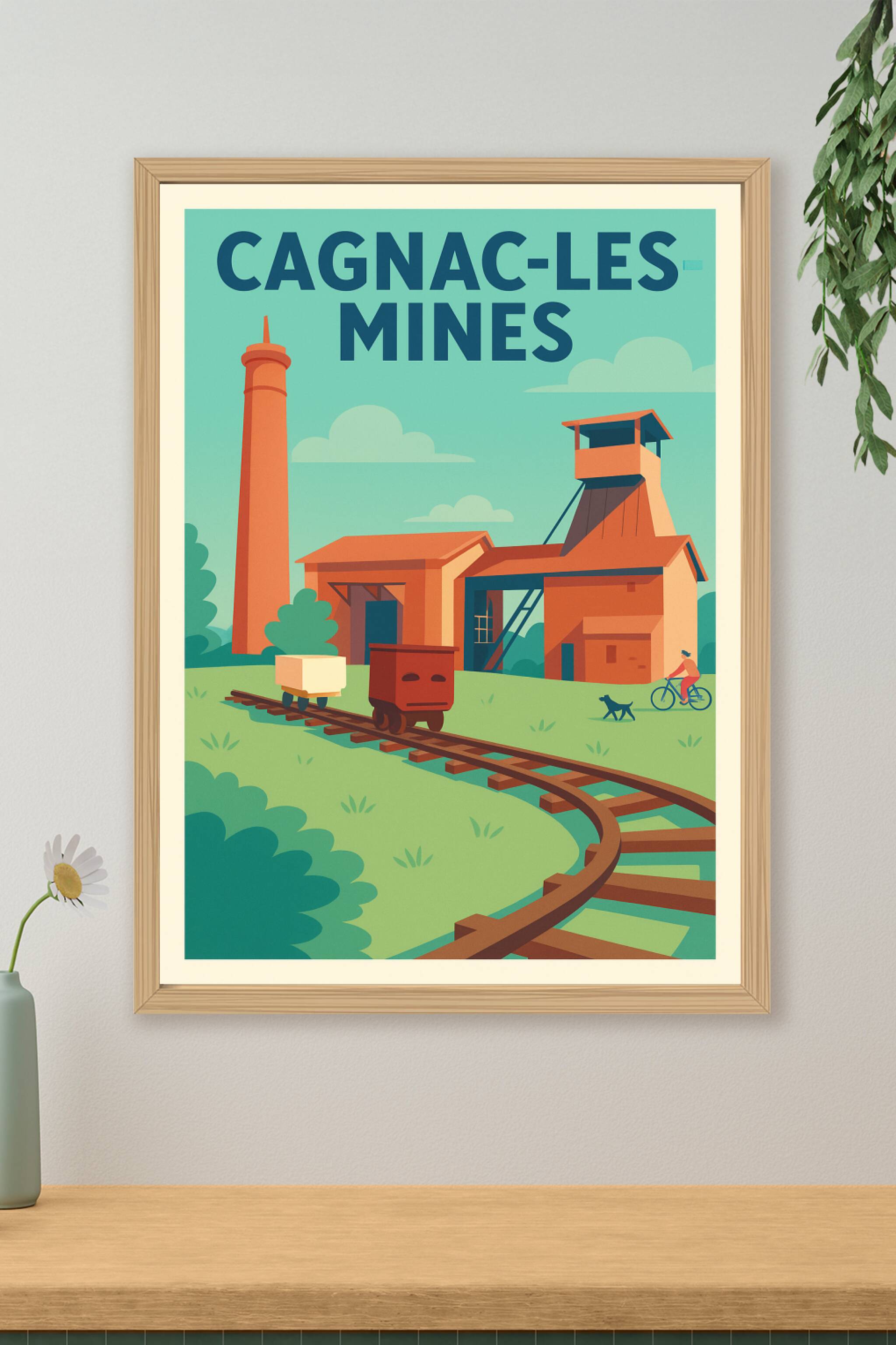 Affiche de Cagnac-les-Mines - Héritage minier et charme industriel