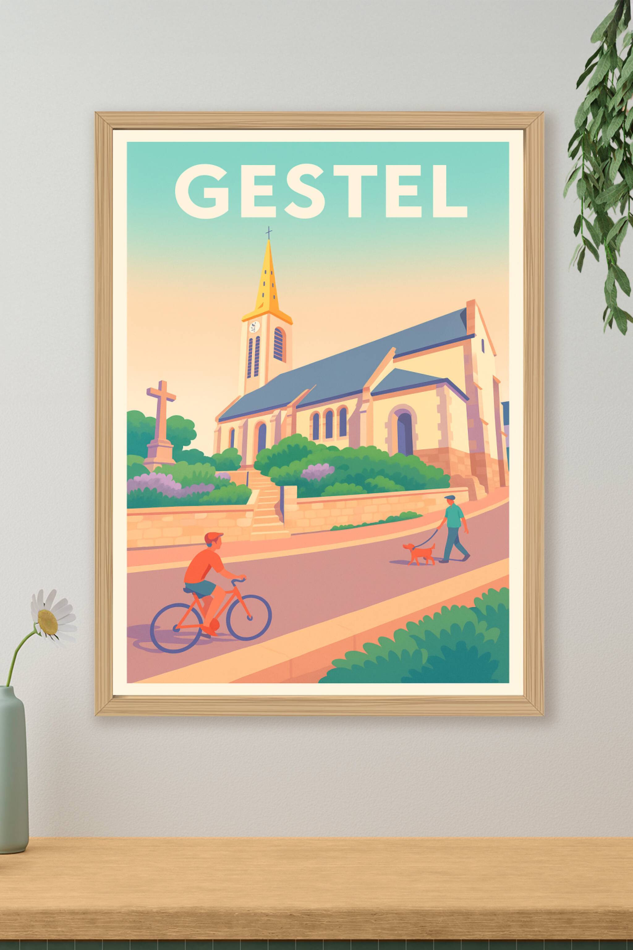 Affiche de Gestel - L'élégance paisible au cœur du village