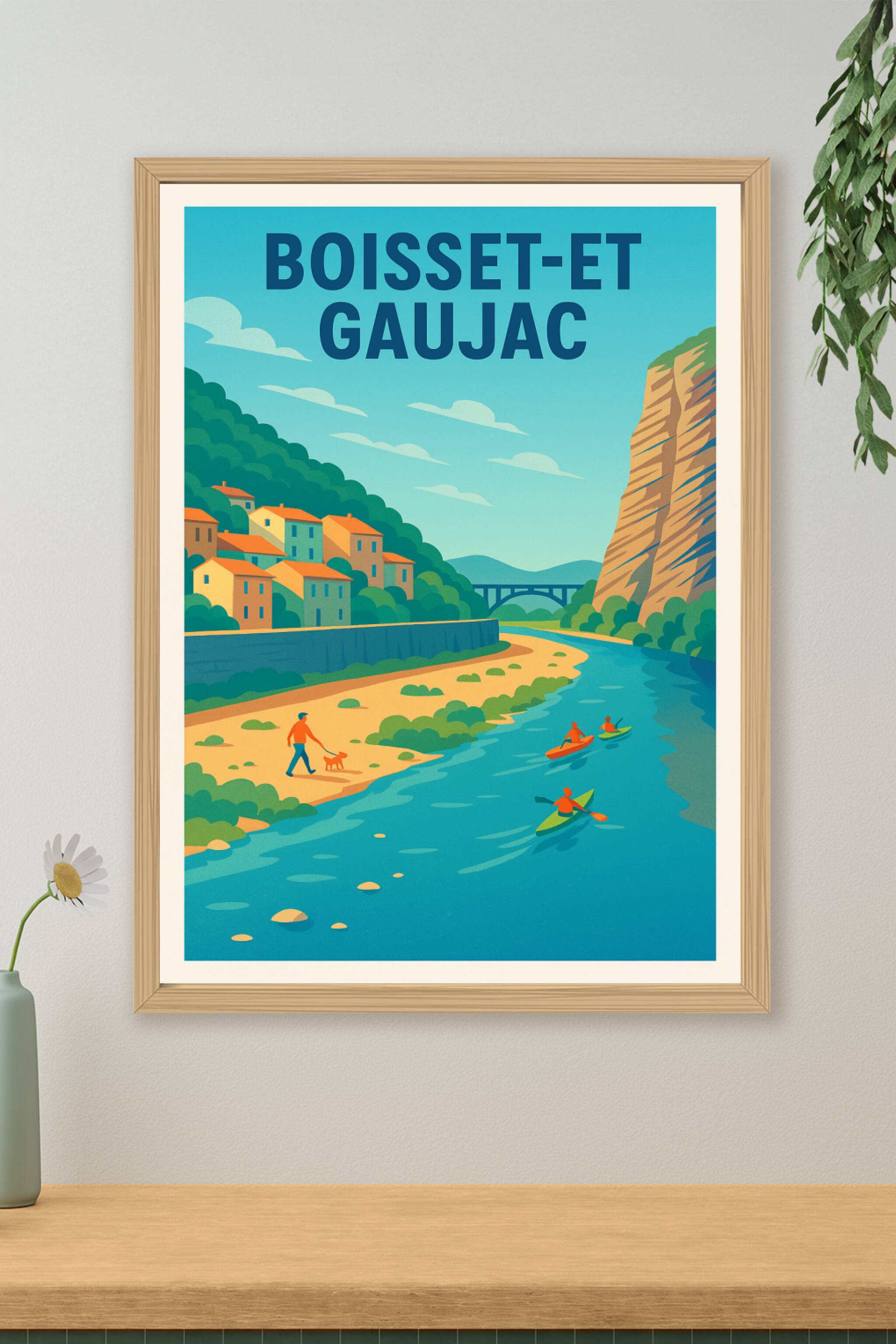 Affiche de Boisset-et-Gaujac - Escapade nature et rivière paisible