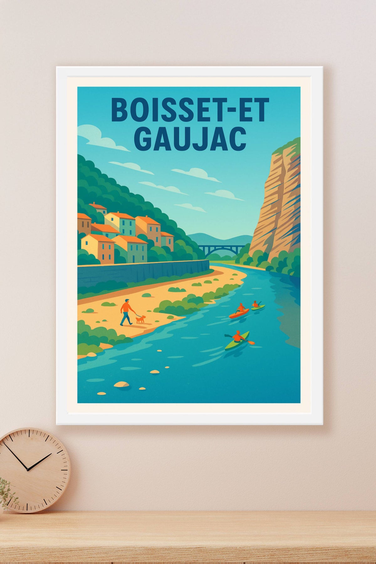 Affiche de Boisset-et-Gaujac - Escapade nature et rivière paisible