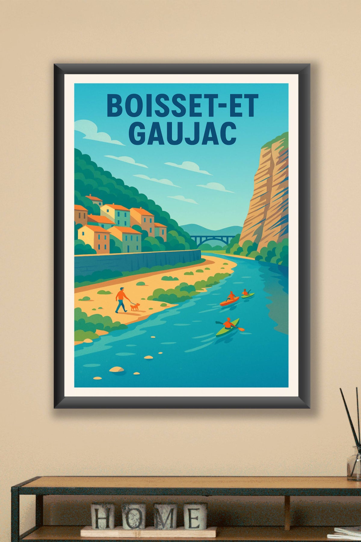 Affiche de Boisset-et-Gaujac - Escapade nature et rivière paisible