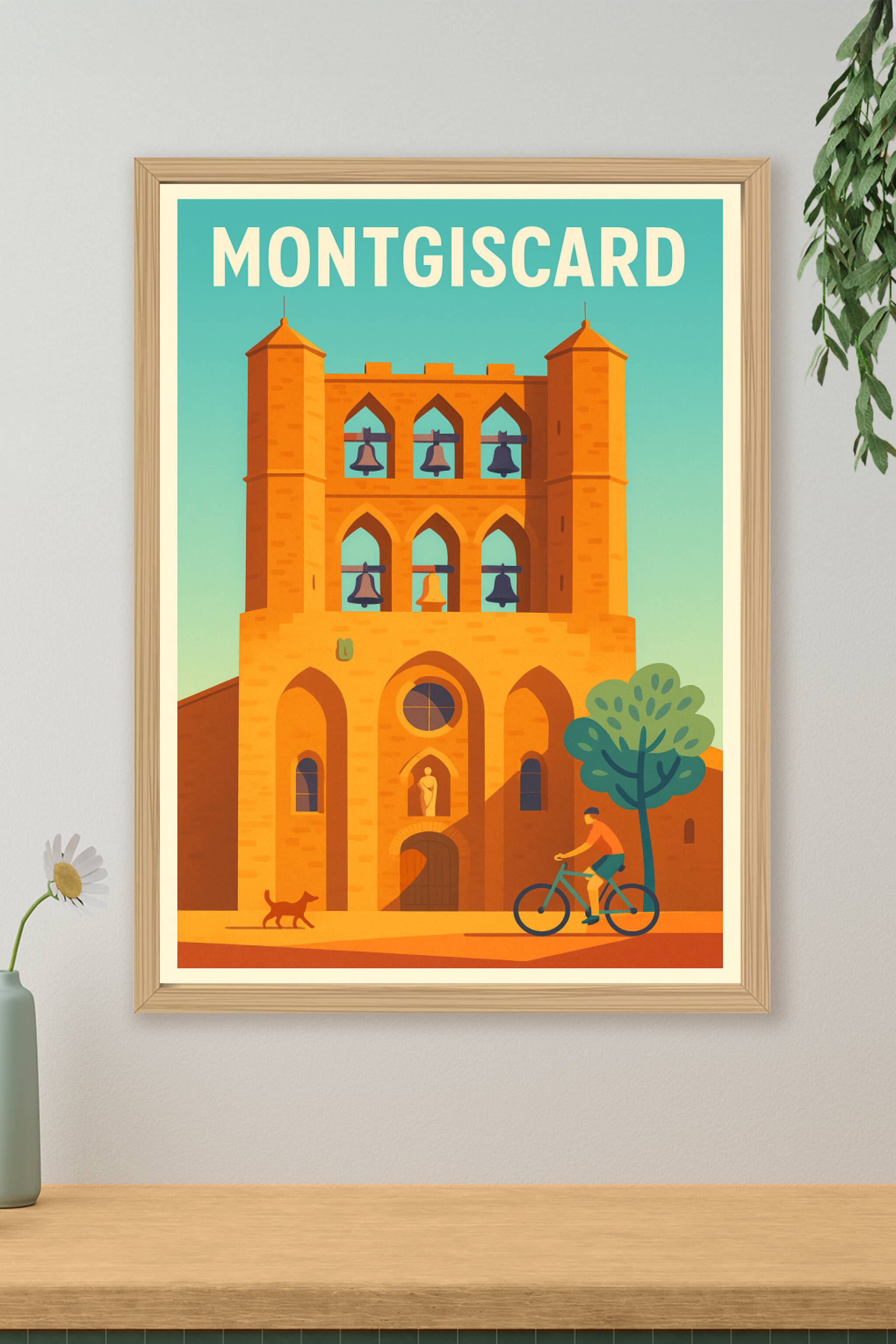 Affiche de Montgiscard - L'âme historique en couleurs chaleureuses