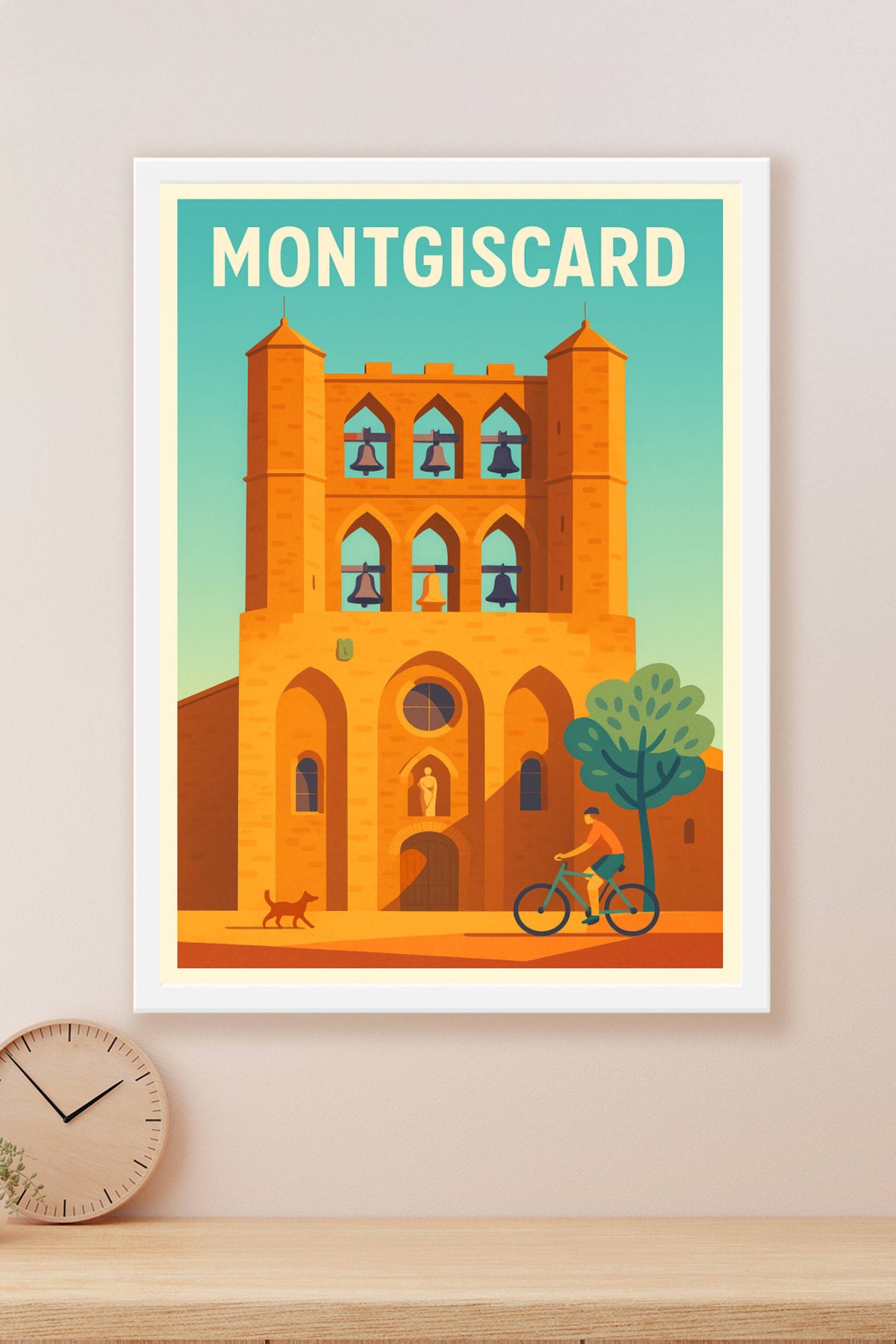 Affiche de Montgiscard - L'âme historique en couleurs chaleureuses
