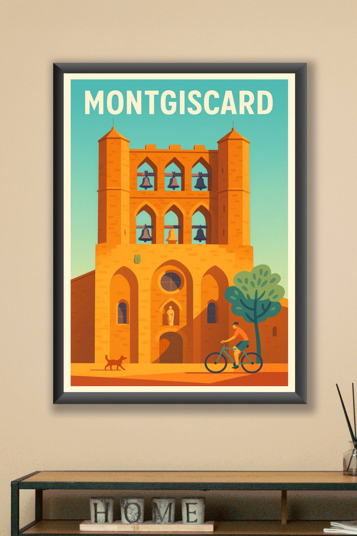 Affiche de Montgiscard - L'âme historique en couleurs chaleureuses