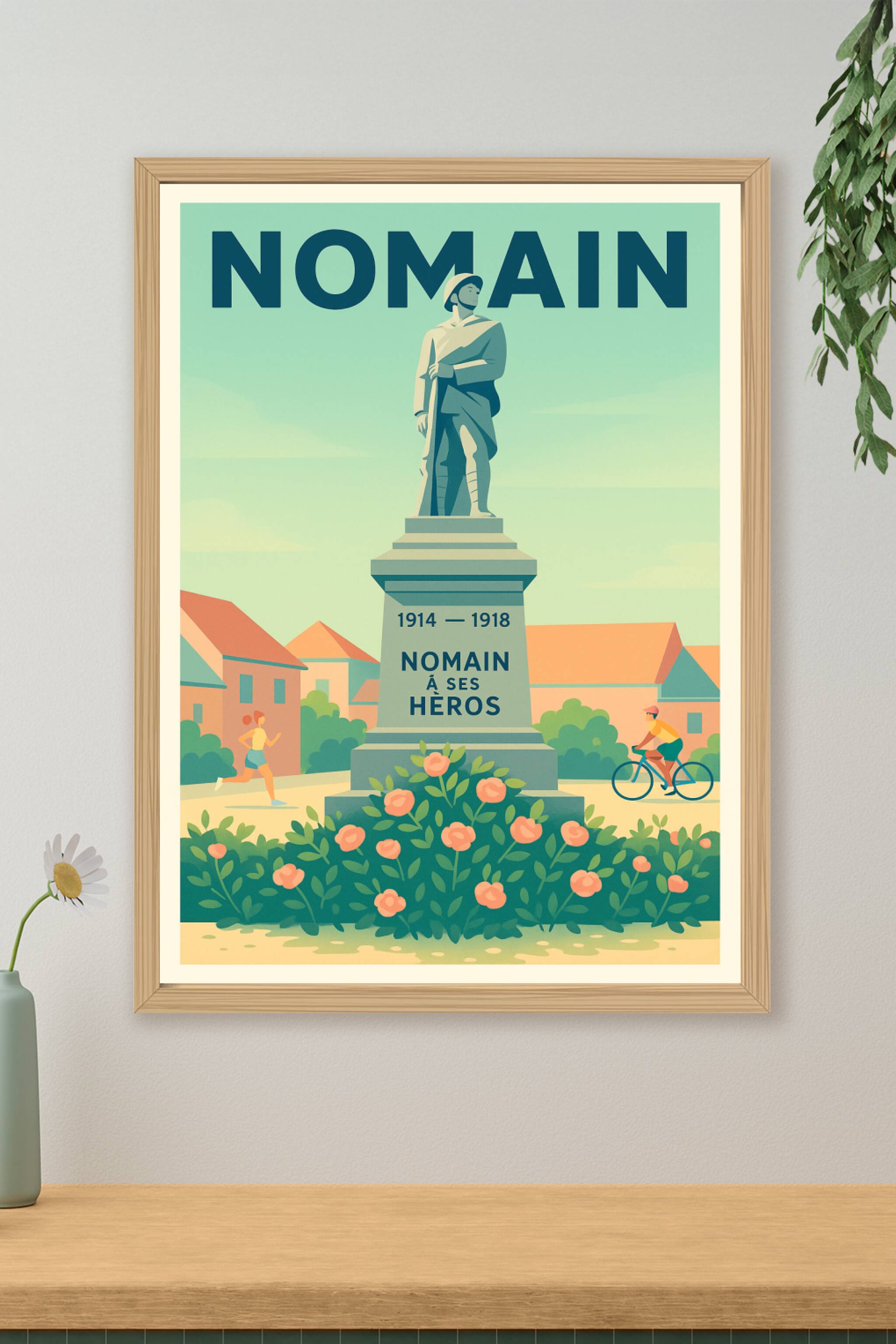 Affiche de Nomain - Hommage à ses héros de 1914-1918