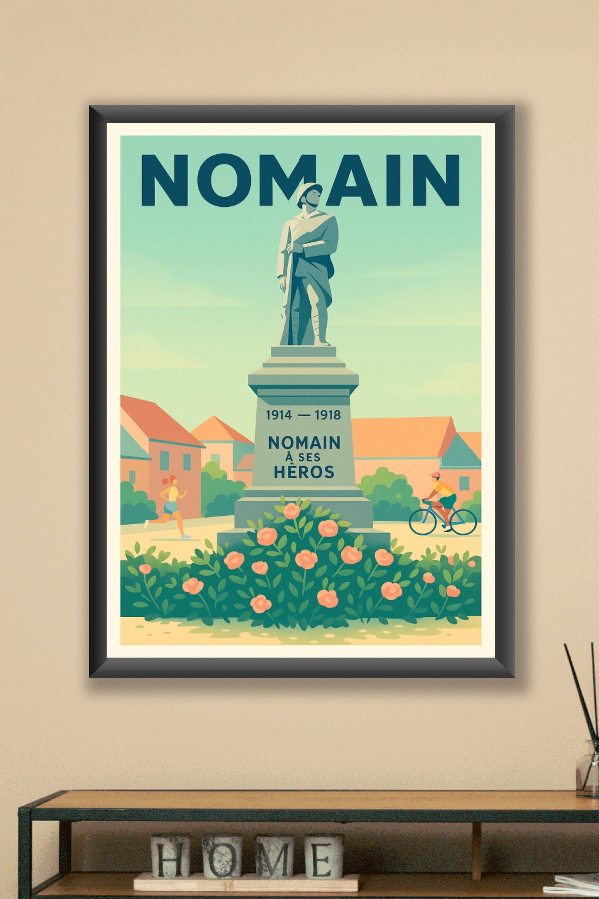 Affiche de Nomain - Hommage à ses héros de 1914-1918