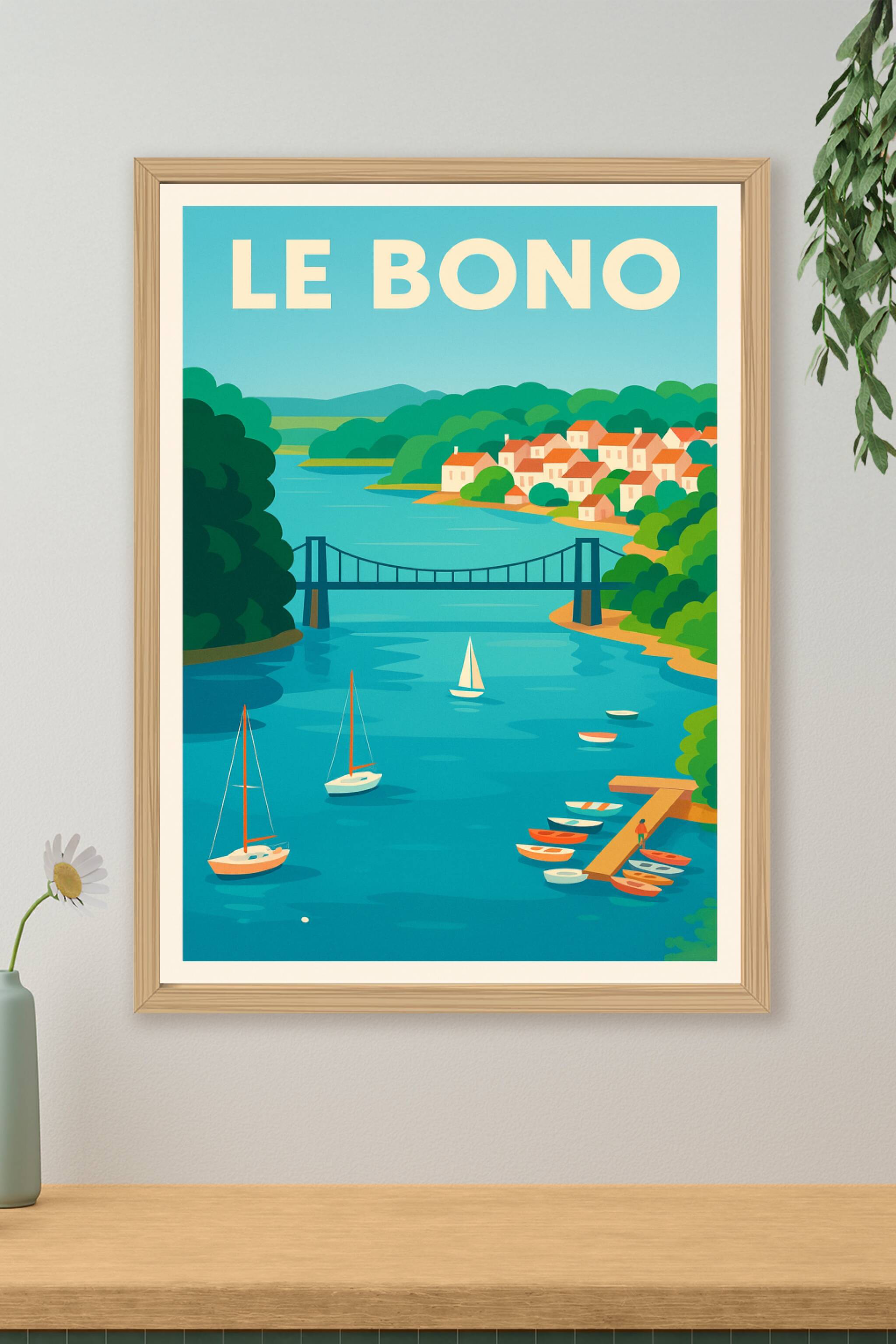 Affiche de Le Bono - Charme paisible en bord de rivière