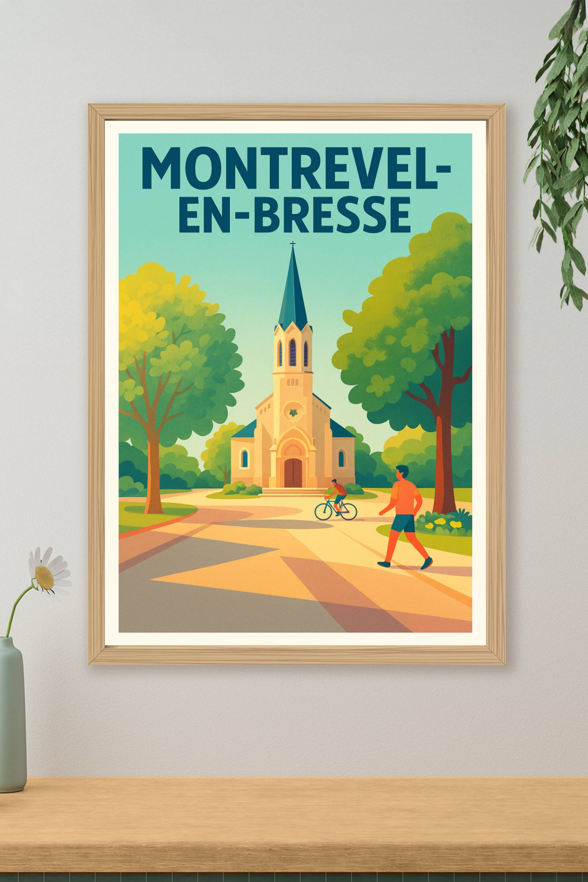 Affiche de Montrevel-en-Bresse - Charme paisible au cœur de la Bresse