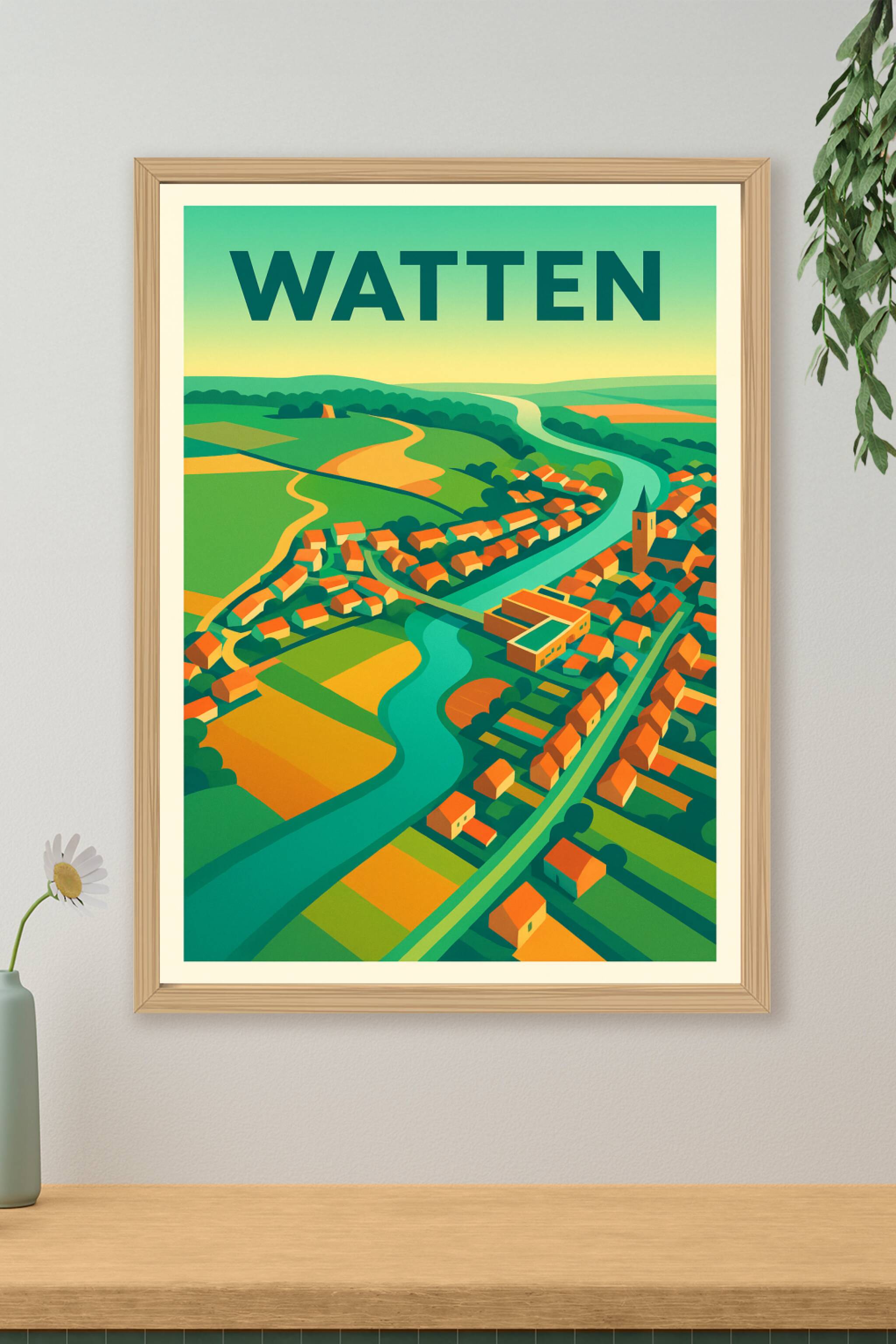 Affiche de Watten - Découvrez le charme du Pays des Moulins